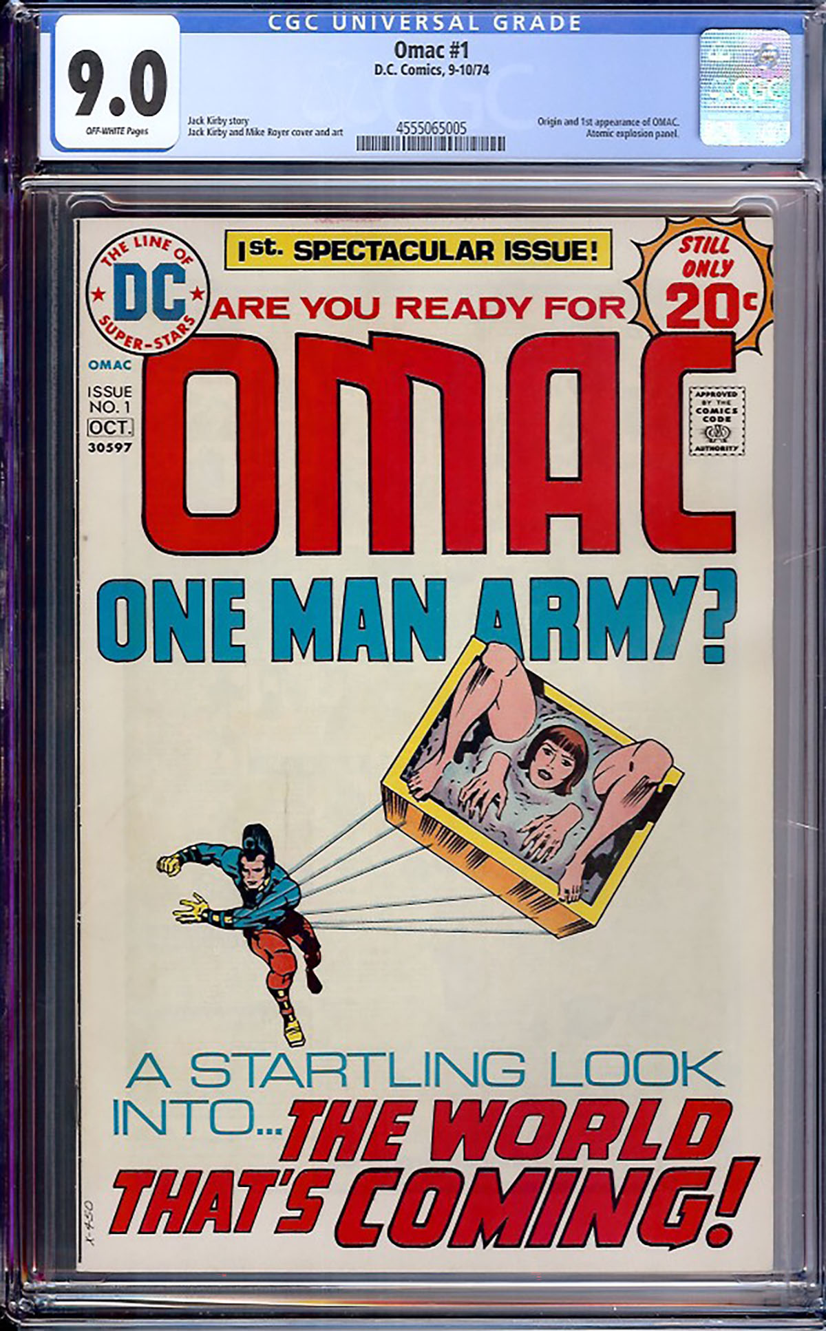 Omac #1 CGC 9.0 ow
