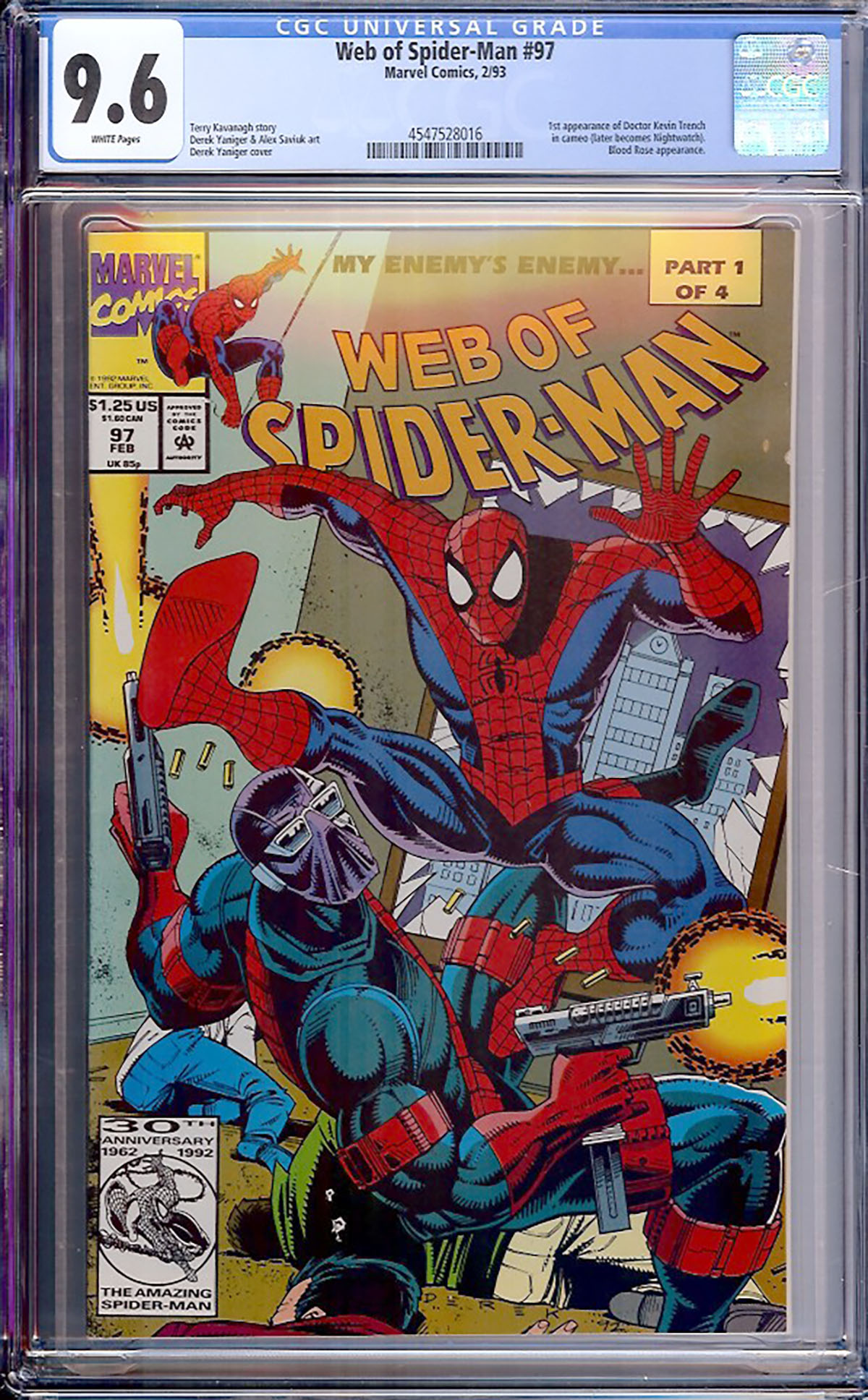 Web of Spider-Man #97 CGC 9.6 w