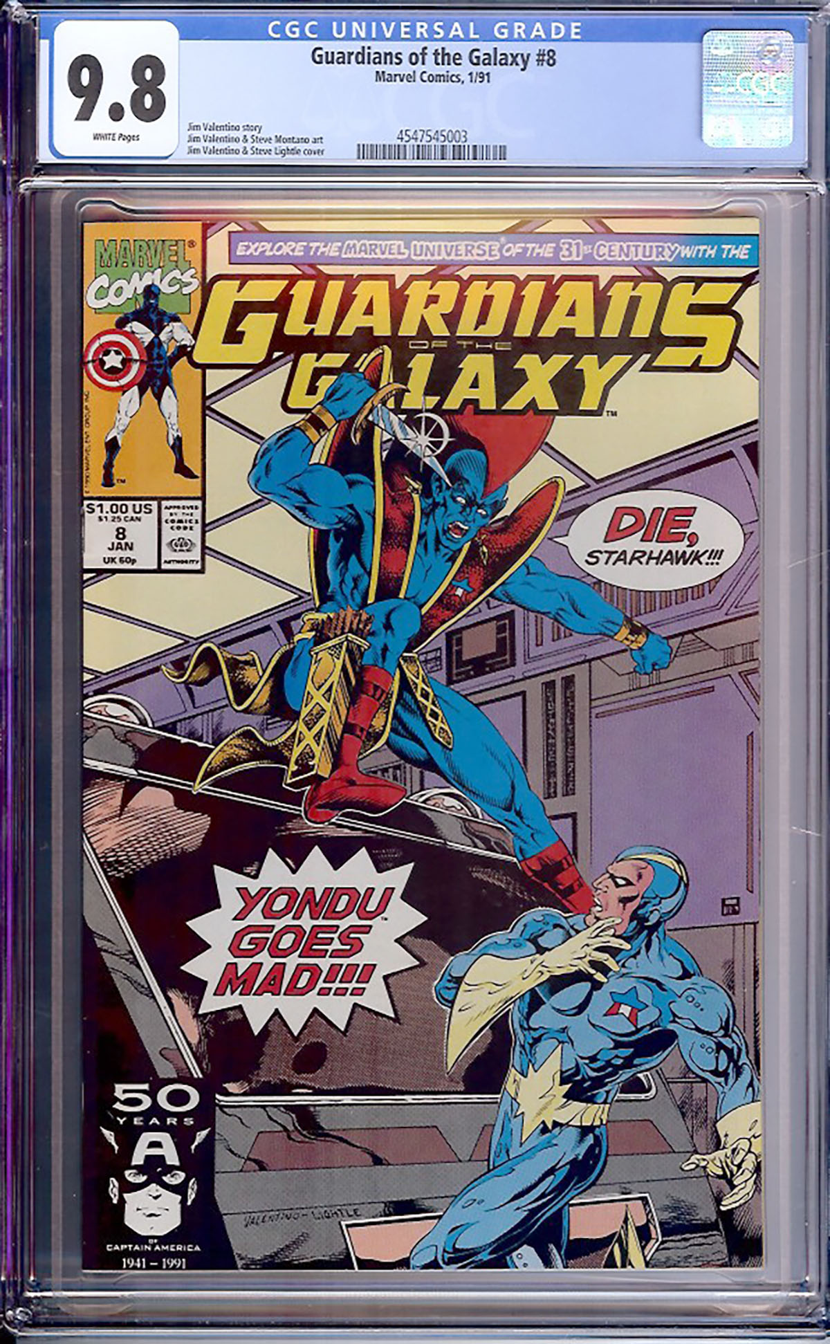 Guardians of the Galaxy #8 CGC 9.8 w