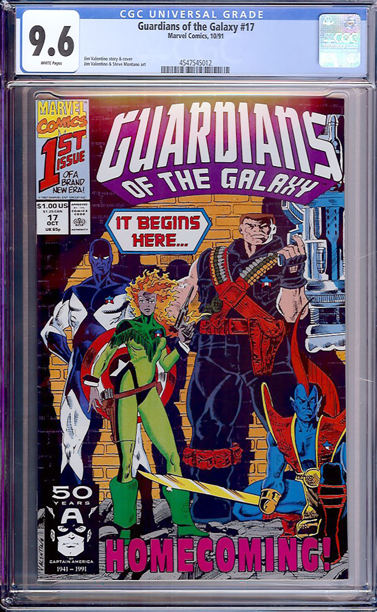 Guardians of the Galaxy #17 CGC 9.6 w