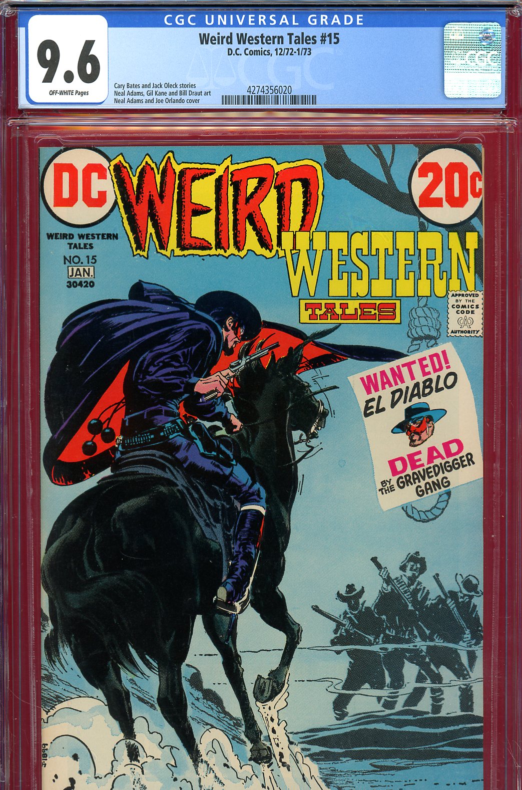 Weird Western Tales #15 CGC 9.6 ow
