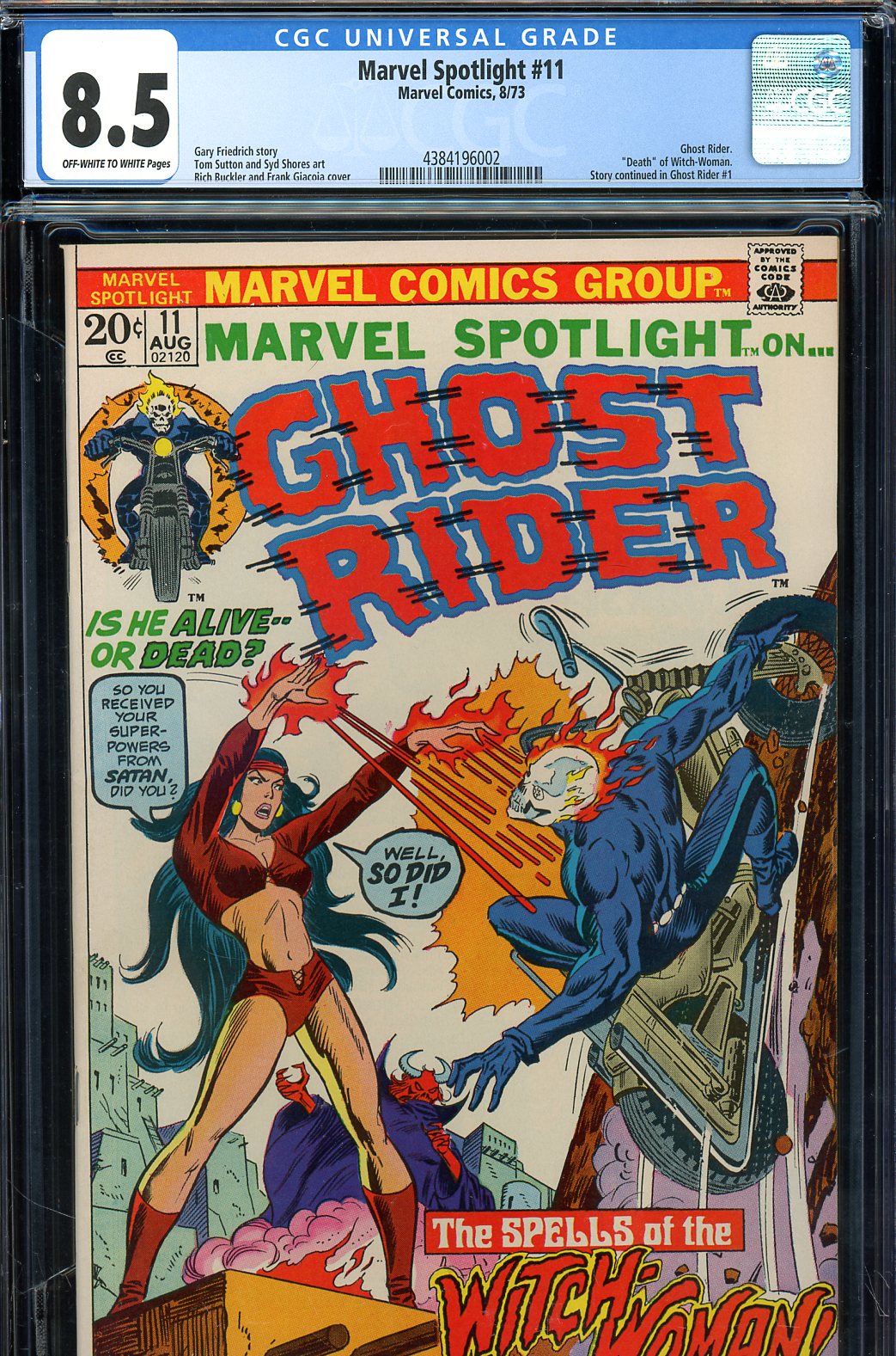 Marvel Spotlight #11 CGC 8.5 ow/w