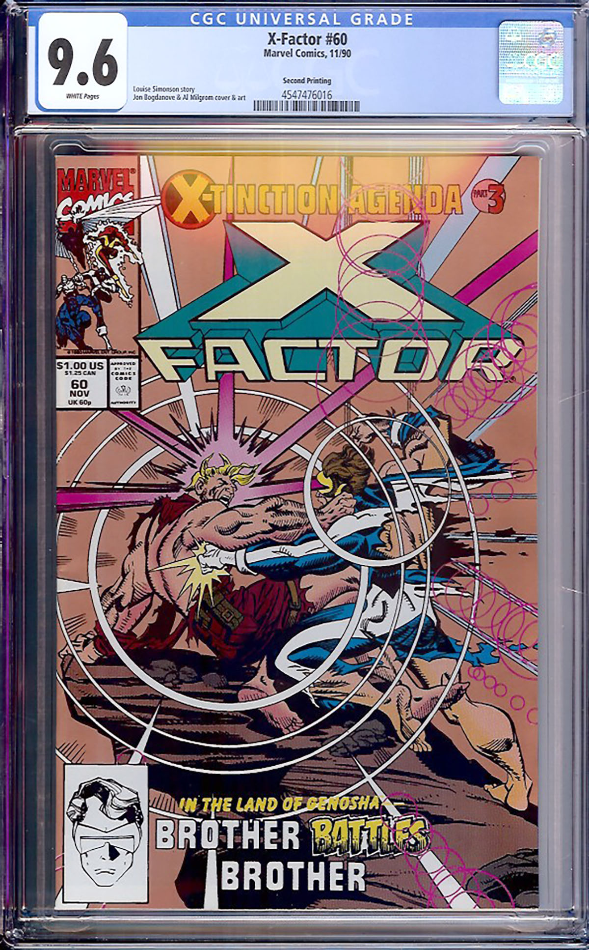 X-Factor #60 CGC 9.6 w 2nd Printing