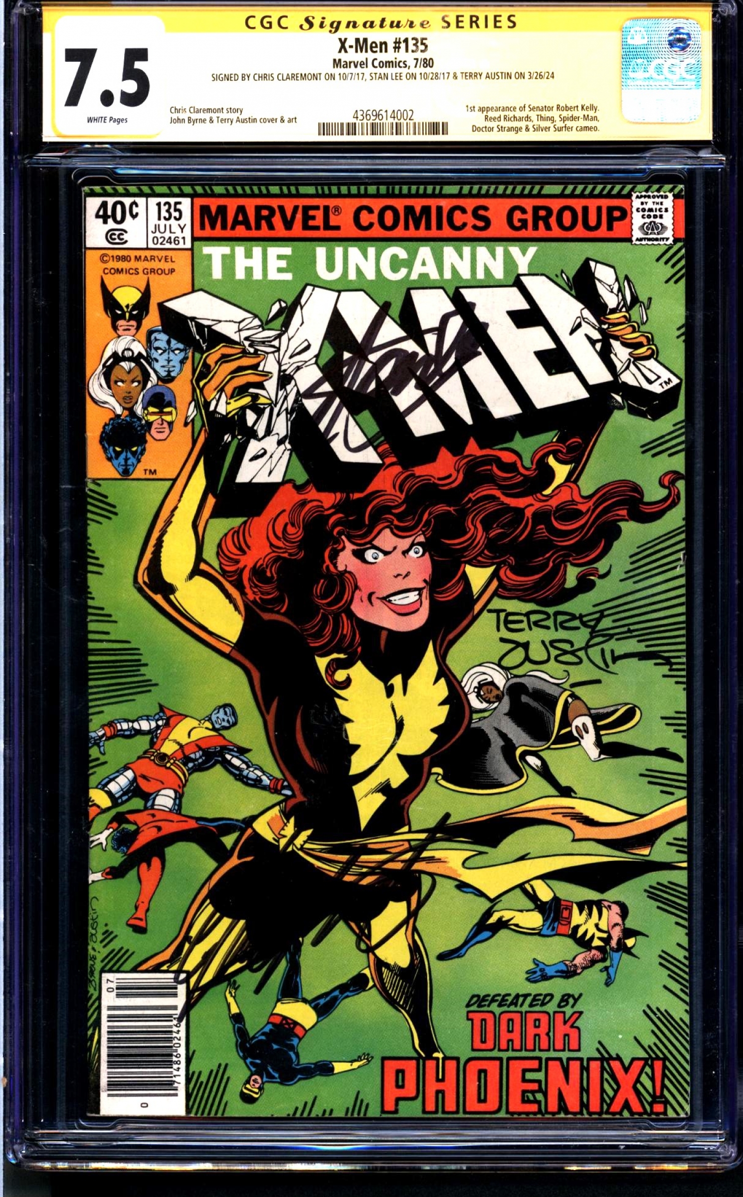 X-Men #135 CGC 7.5 w CGC Signature SERIES