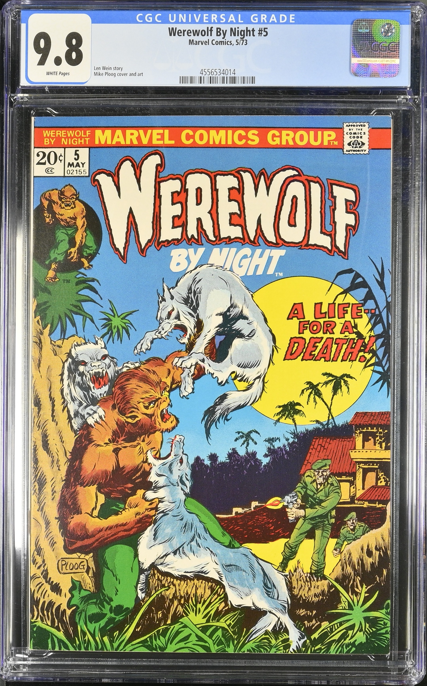 Werewolf By Night #5 CGC 9.8 w