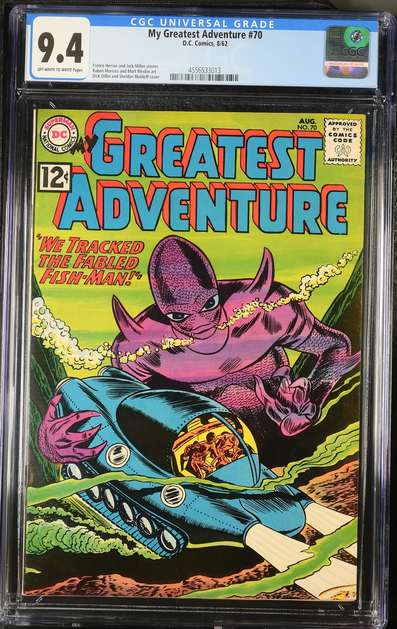 My Greatest Adventure #70 CGC 9.4 ow/w