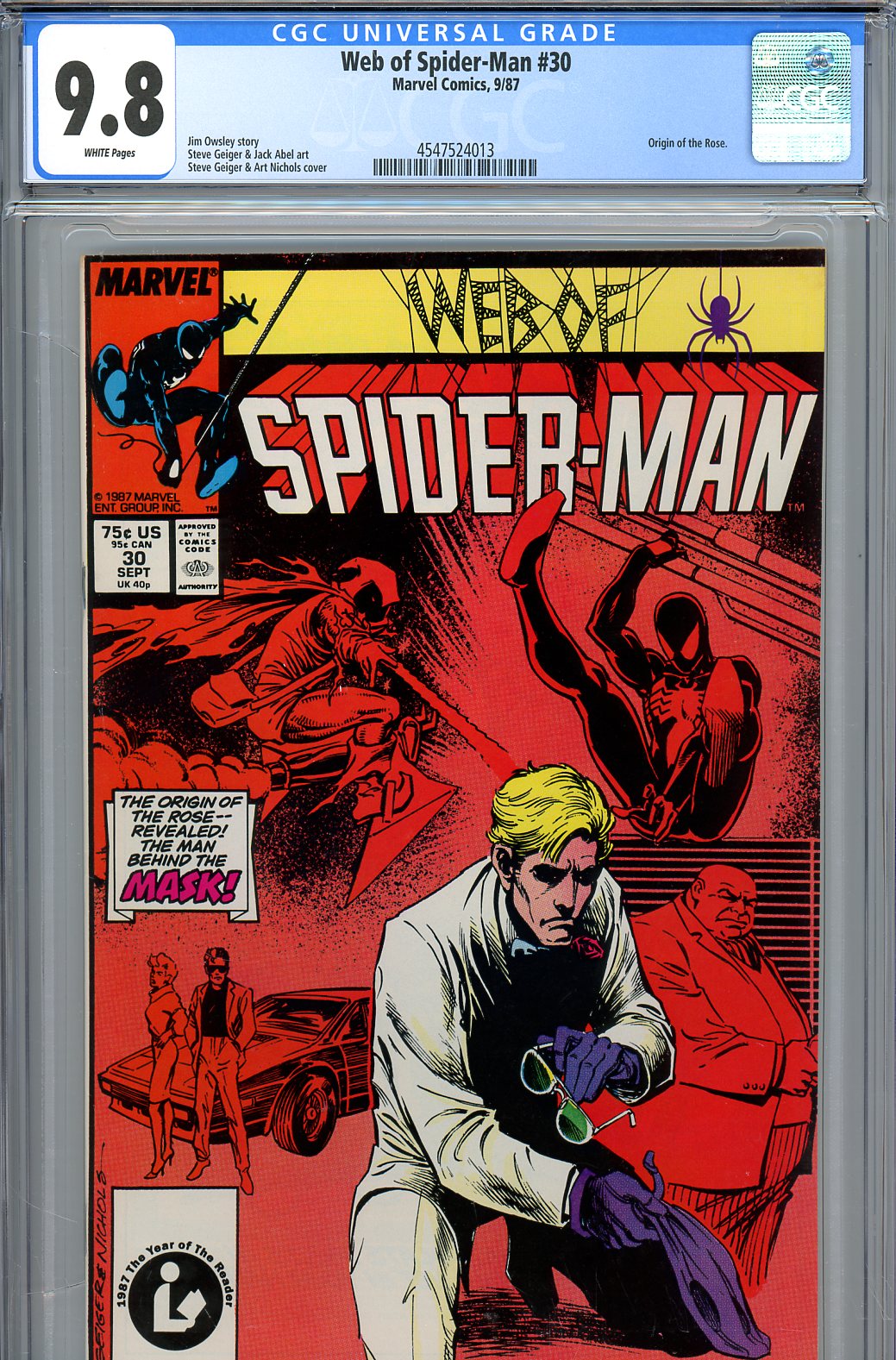 Web of Spider-Man #30 CGC 9.8 w
