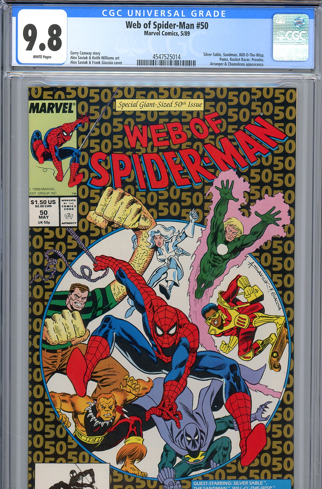Web of Spider-Man #50 CGC 9.8 w