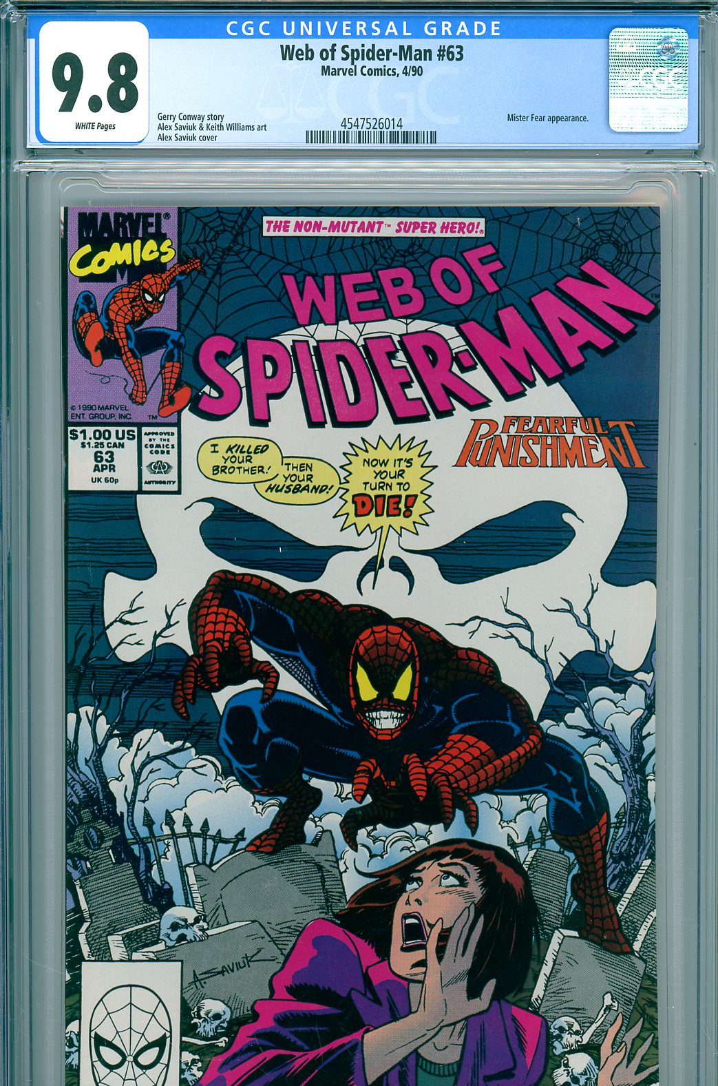 Web of Spider-Man #63 CGC 9.8 w