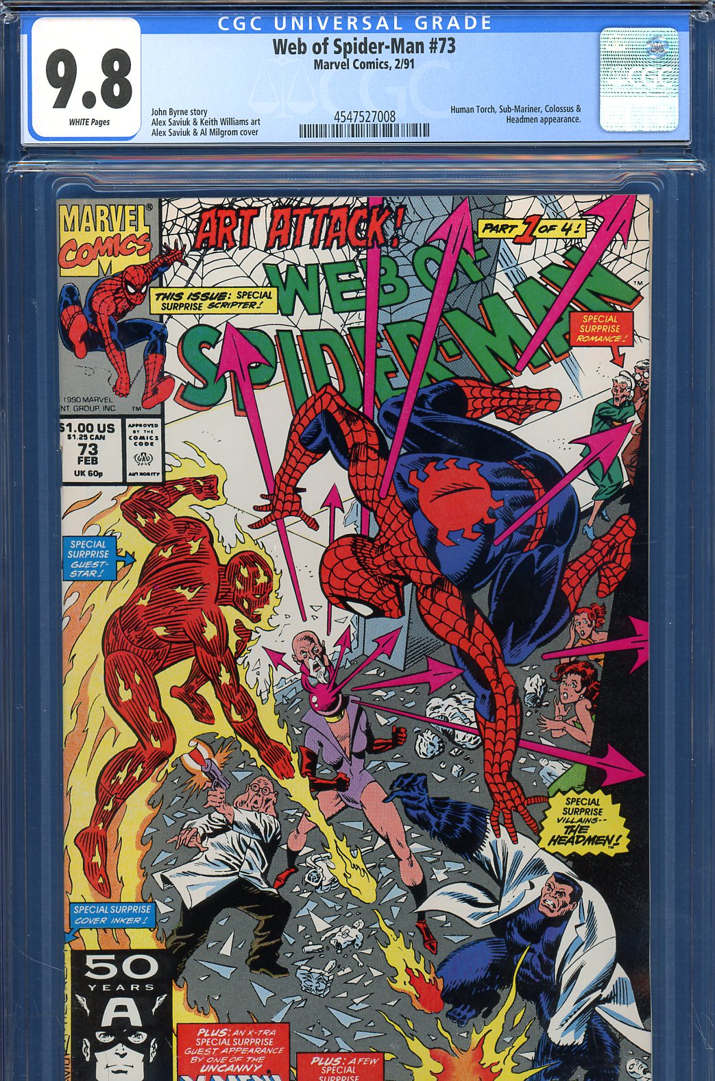 Web of Spider-Man #73 CGC 9.8 w