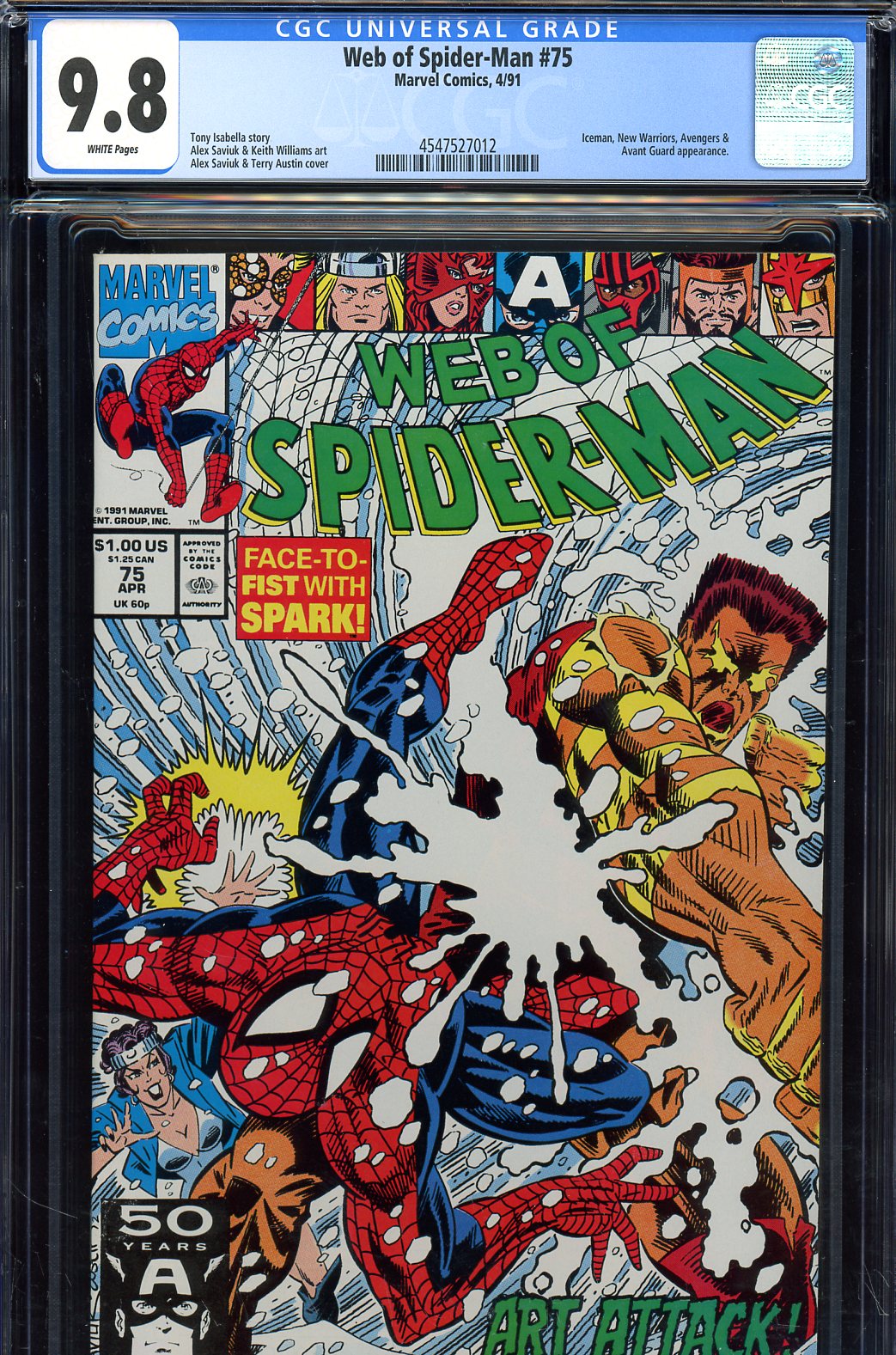 Web of Spider-Man #75 CGC 9.8 w
