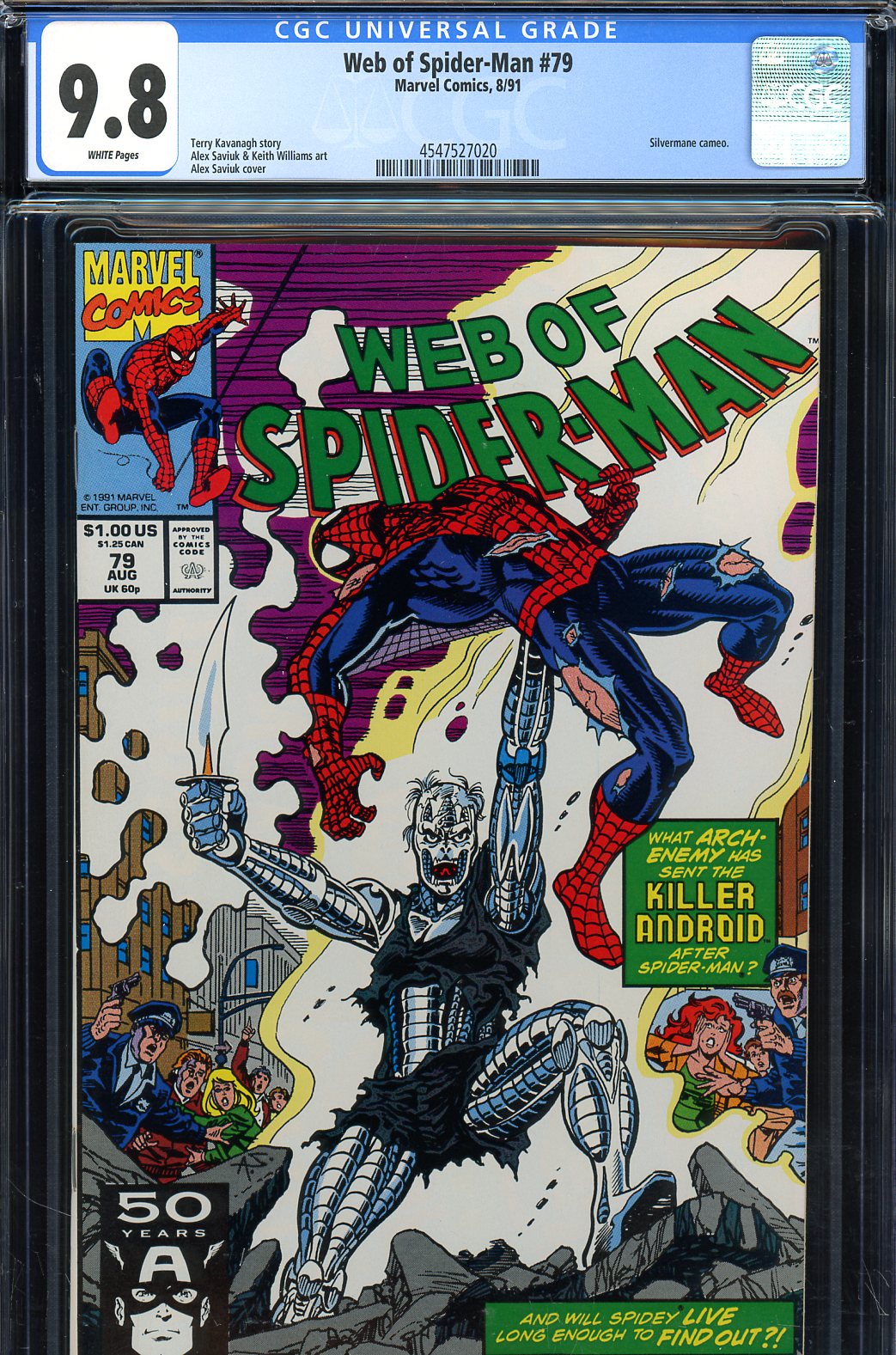 Web of Spider-Man #79 CGC 9.8 w