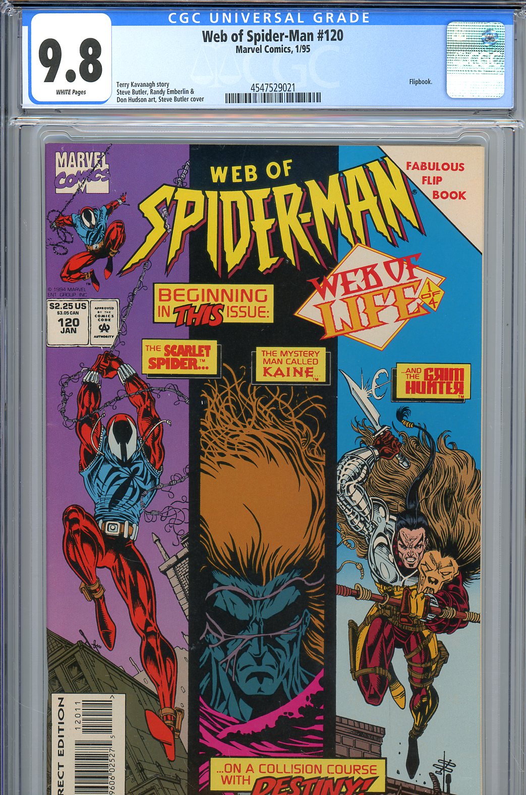 Web of Spider-Man #120 CGC 9.8 w