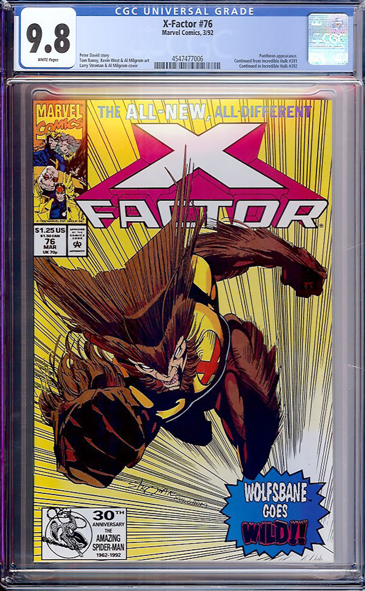 X-Factor #76 CGC 9.8 w