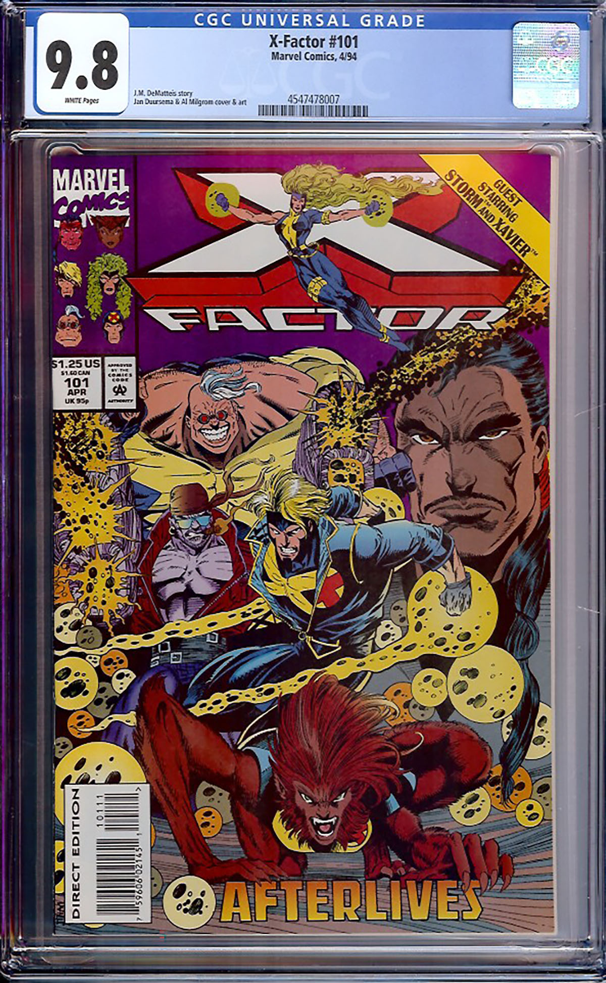 X-Factor #101 CGC 9.8 w