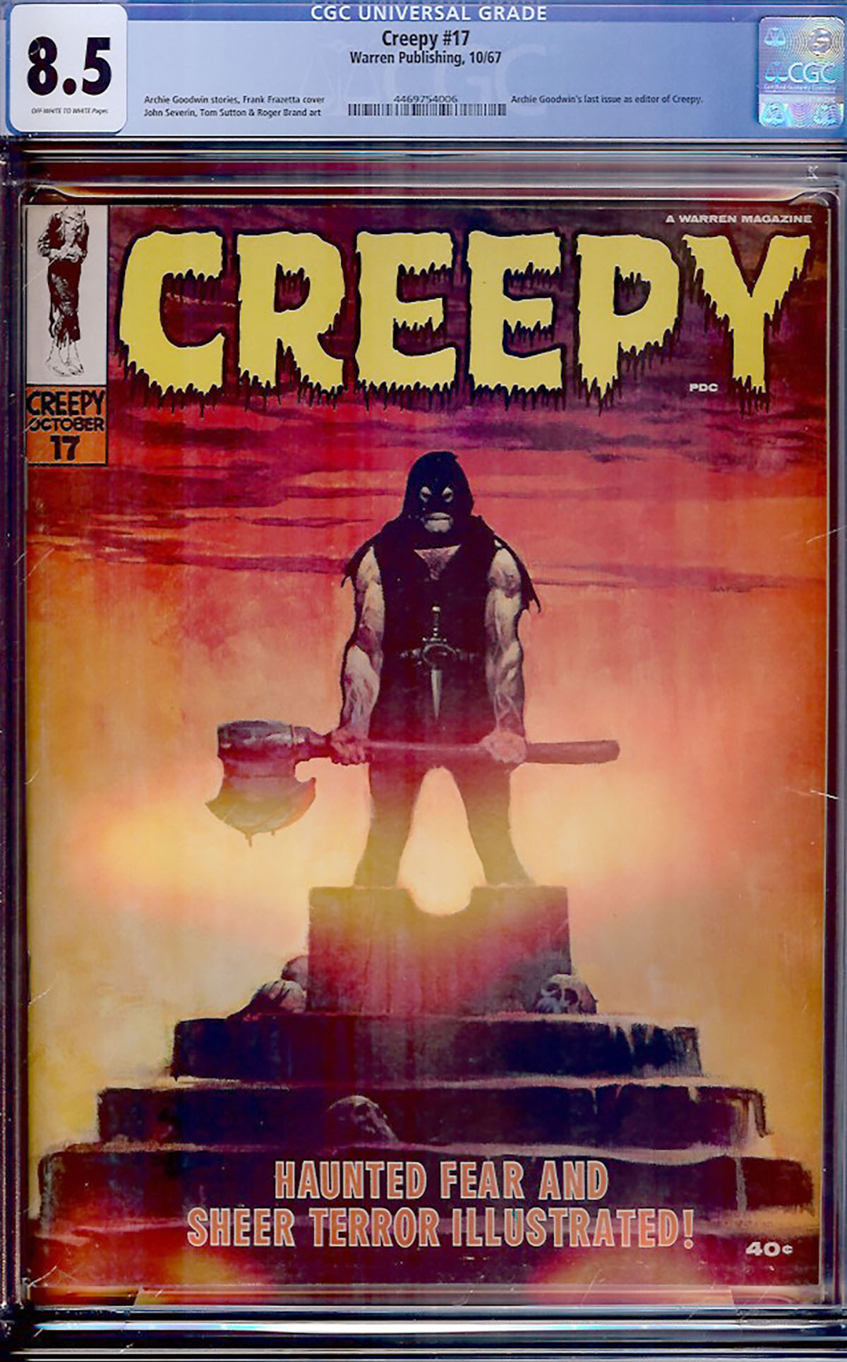 Creepy #17 CGC 8.5 ow/w