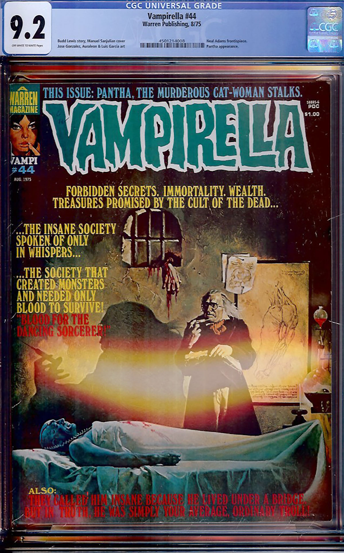 Vampirella #44 CGC 9.2 ow/w