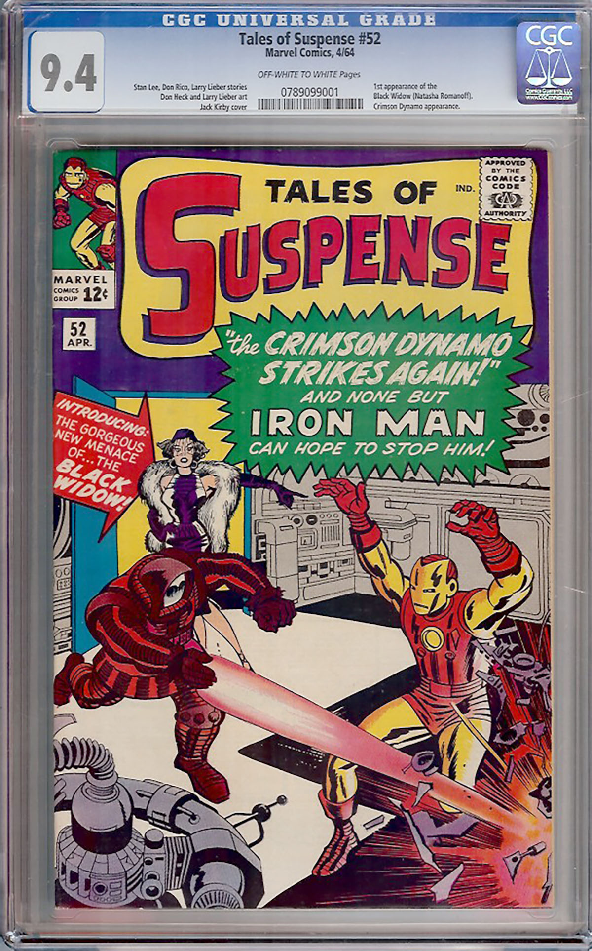 Tales of Suspense #52 CGC 9.4 w