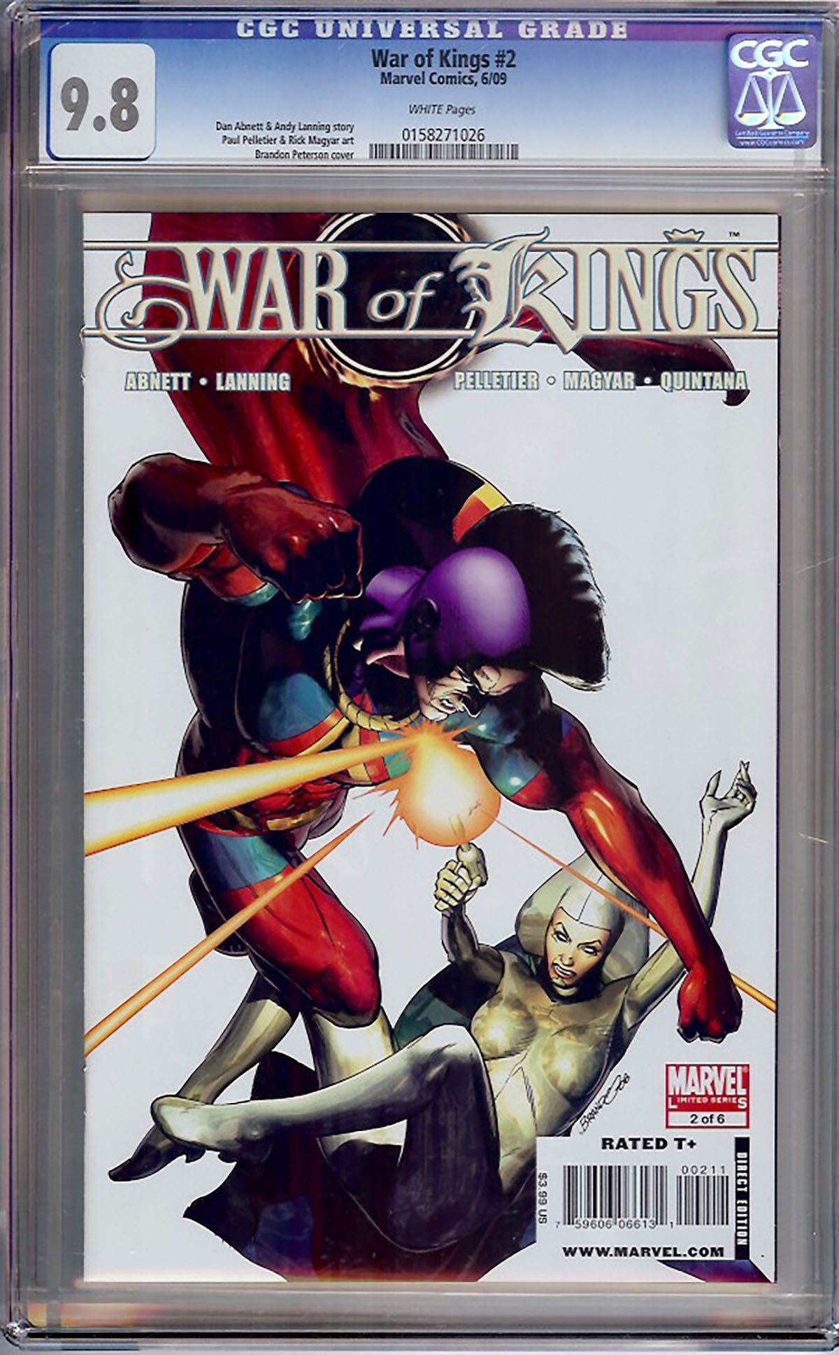 War of Kings #2 CGC 9.8 w