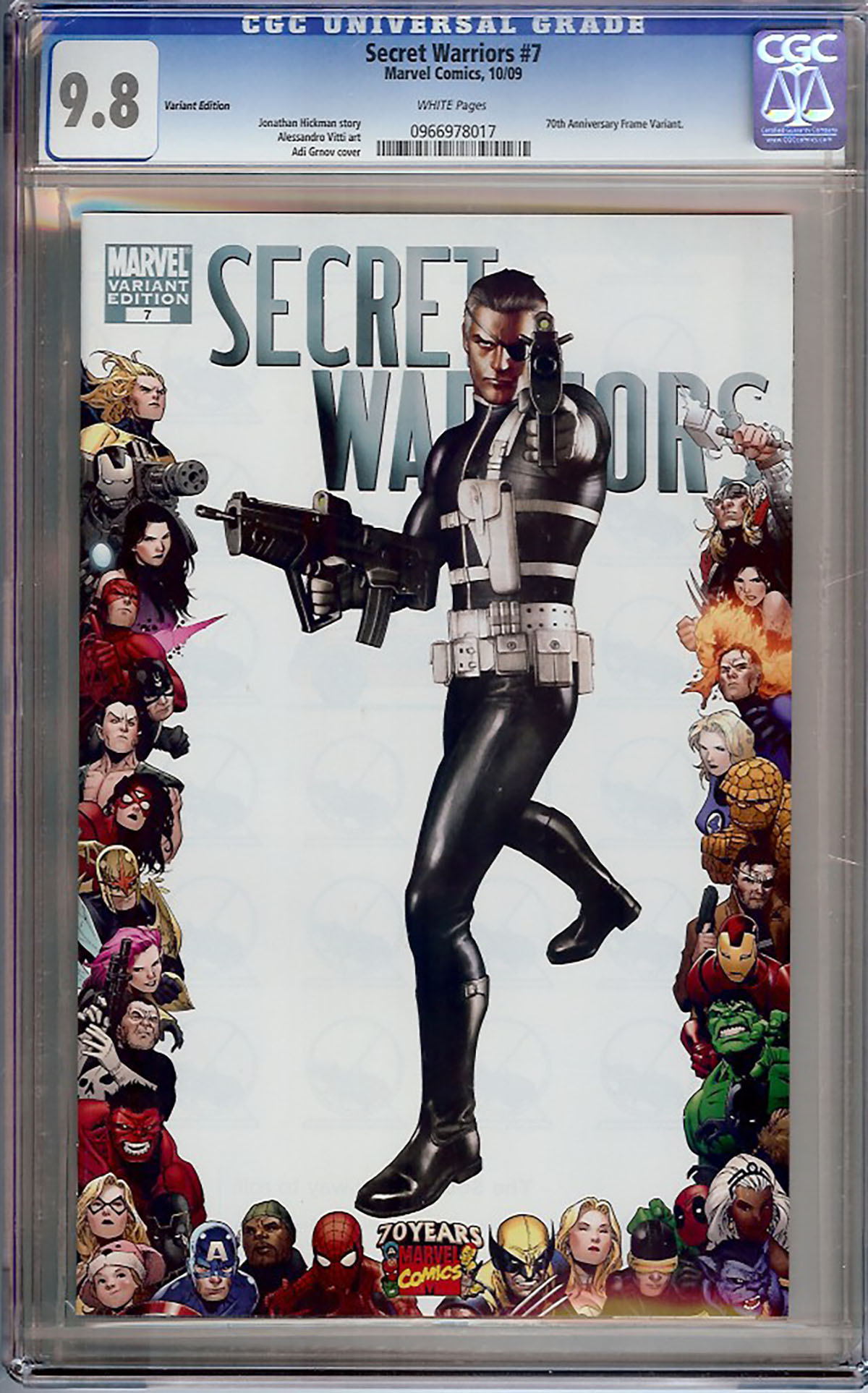 Secret Warriors #7 CGC 9.8 w Variant Edition