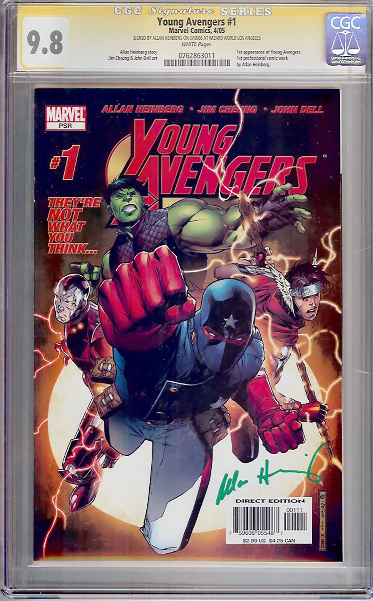 Young Avengers #1 CGC 9.8 w CGC Signature SERIES