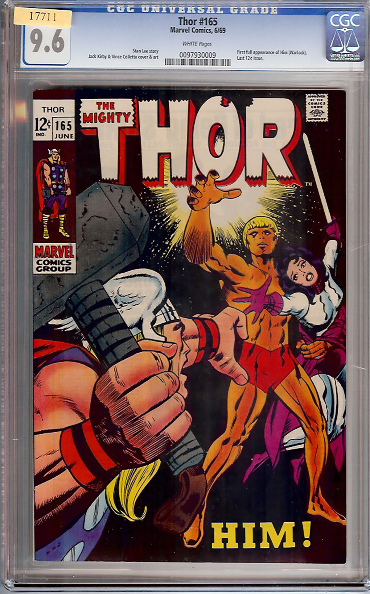 Thor #165 CGC 9.6 w