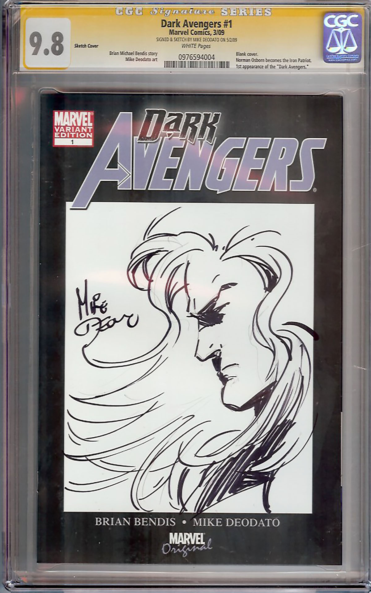 Dark Avengers #1 CGC 9.8 w CGC Signature SERIES