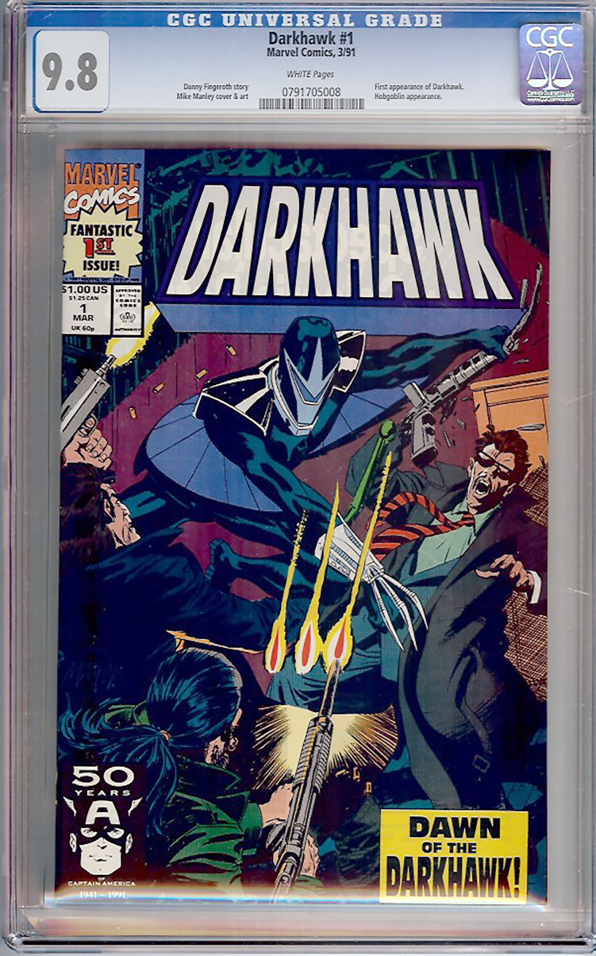 Darkhawk #1 CGC 9.8 w