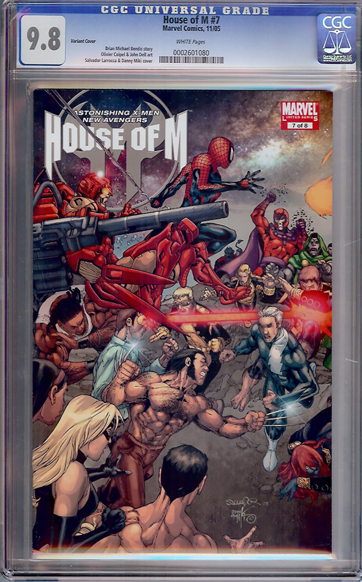 House of M #7 CGC 9.8 w Variant Cover
