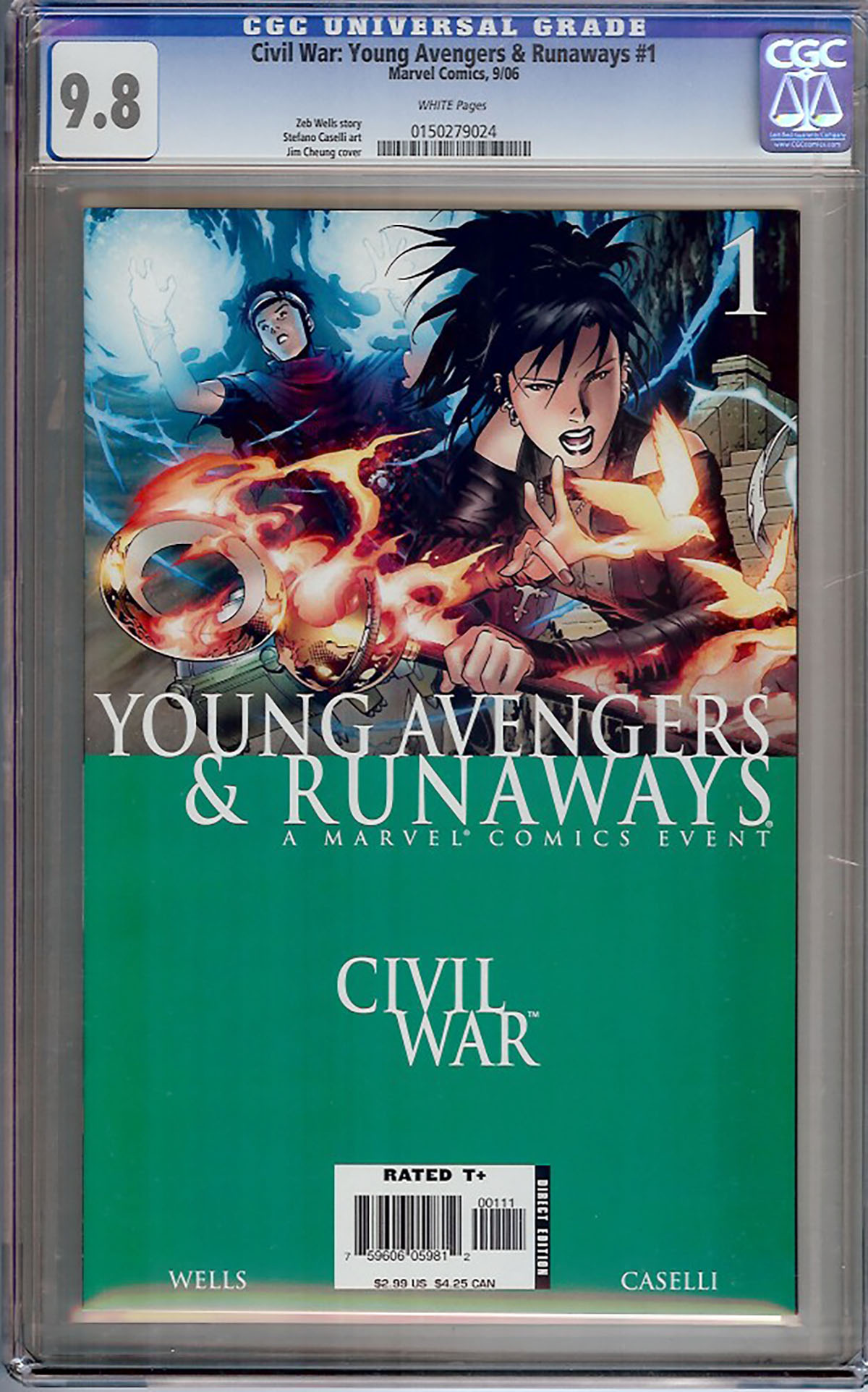 Civil War: Young Avengers & Runaways #1 CGC 9.8 w