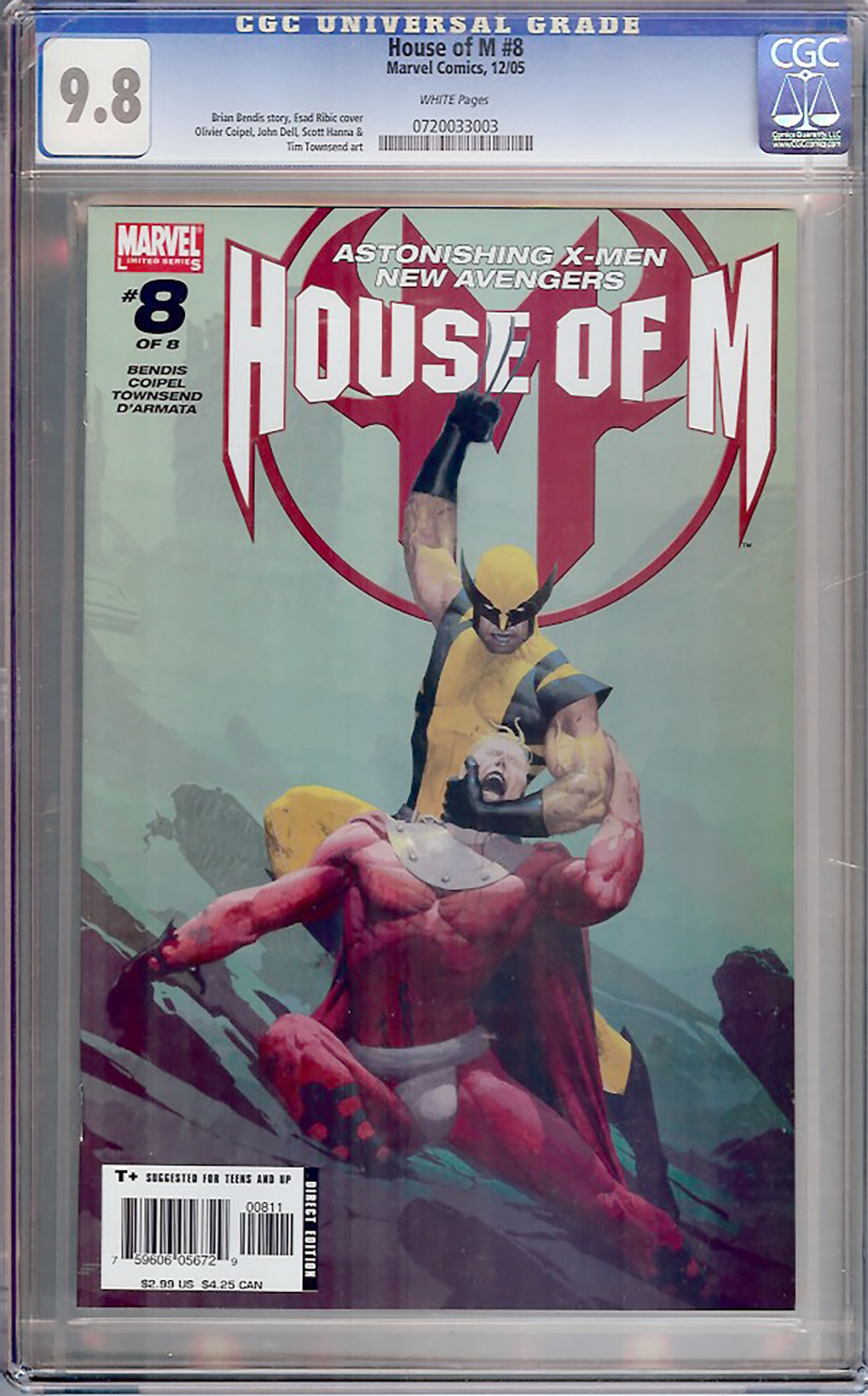 House of M #8 CGC 9.8 w