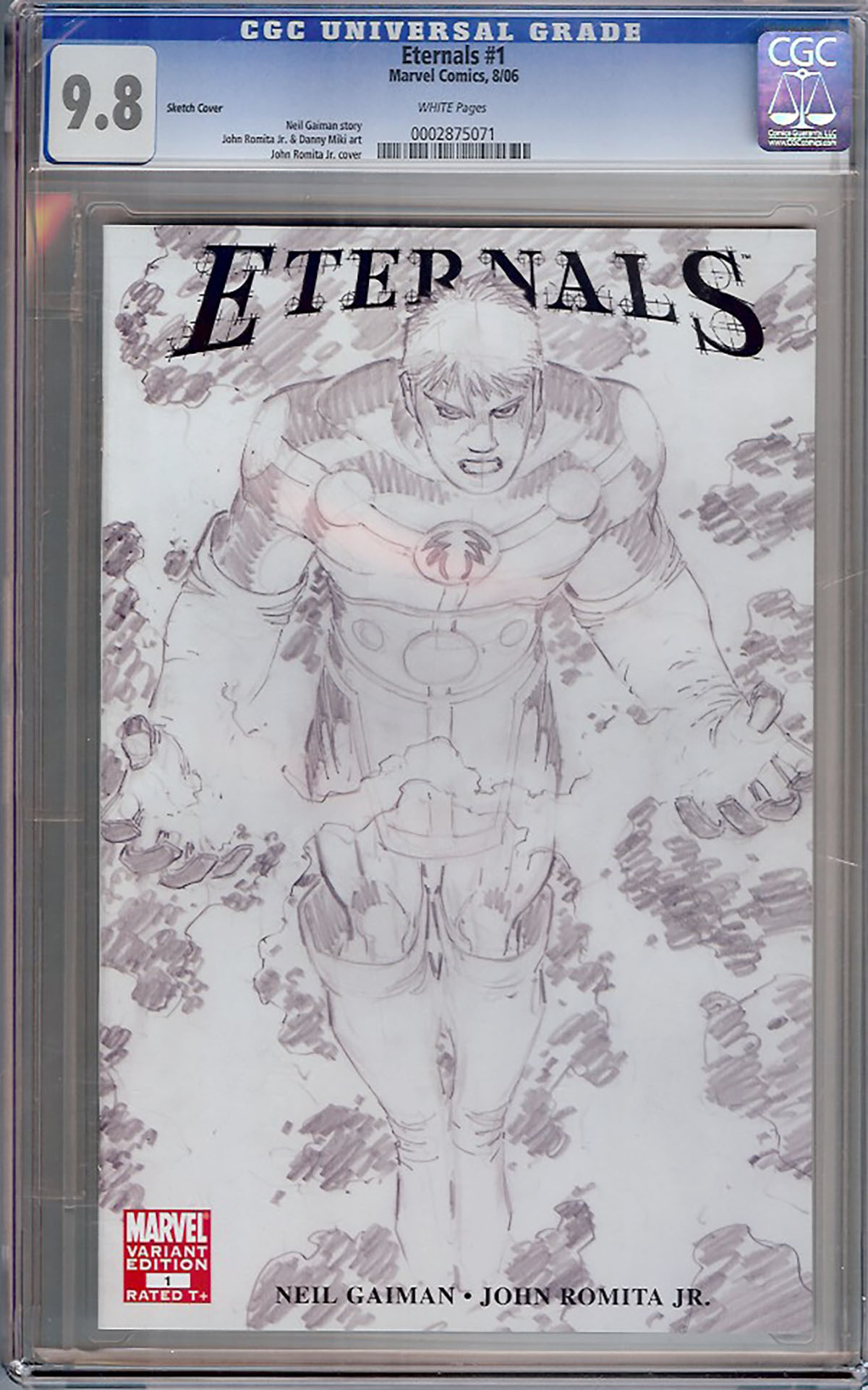 Eternal Warrior #1 CGC 9.8 w Sketch Cover