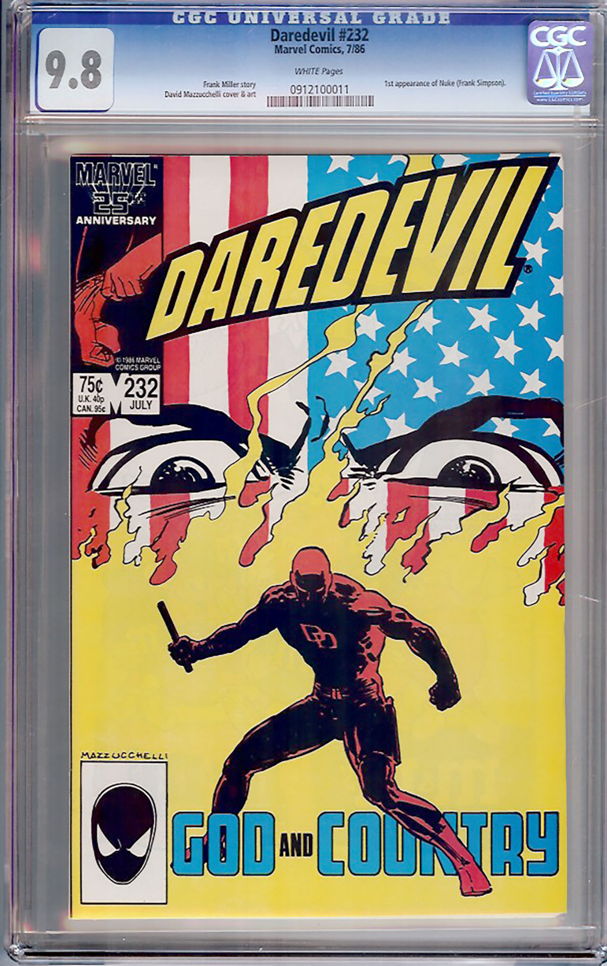 Daredevil #282 CGC 9.8 w