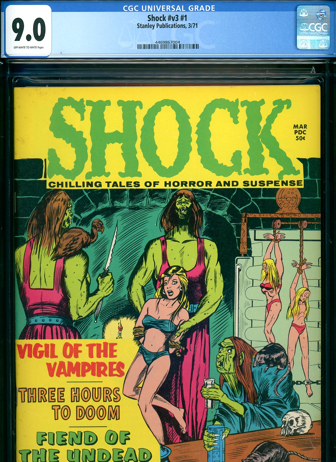 Shock Vol 3 #1 CGC 9.0 ow/w