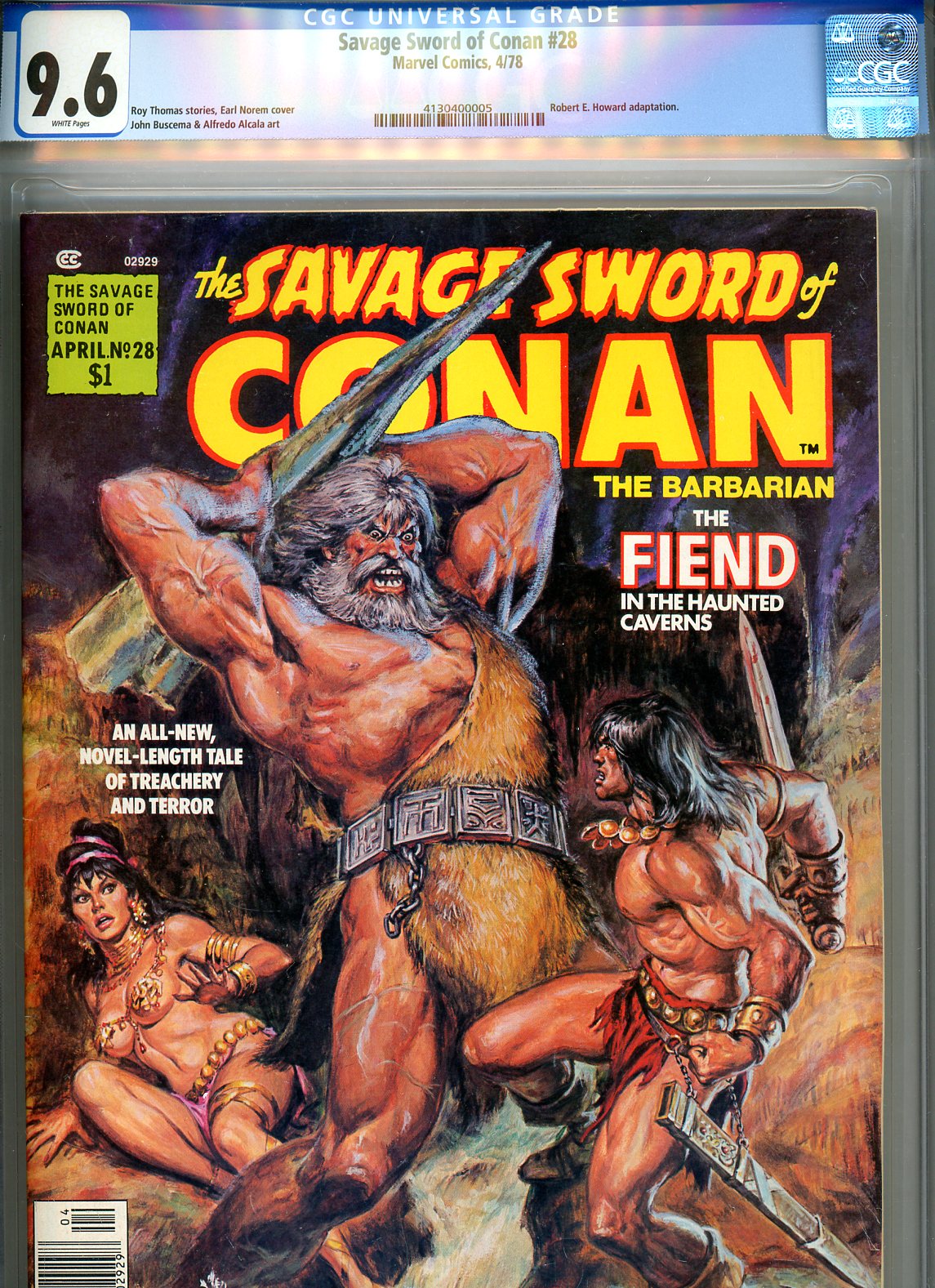 Savage Sword of Conan #28 CGC 9.6 w
