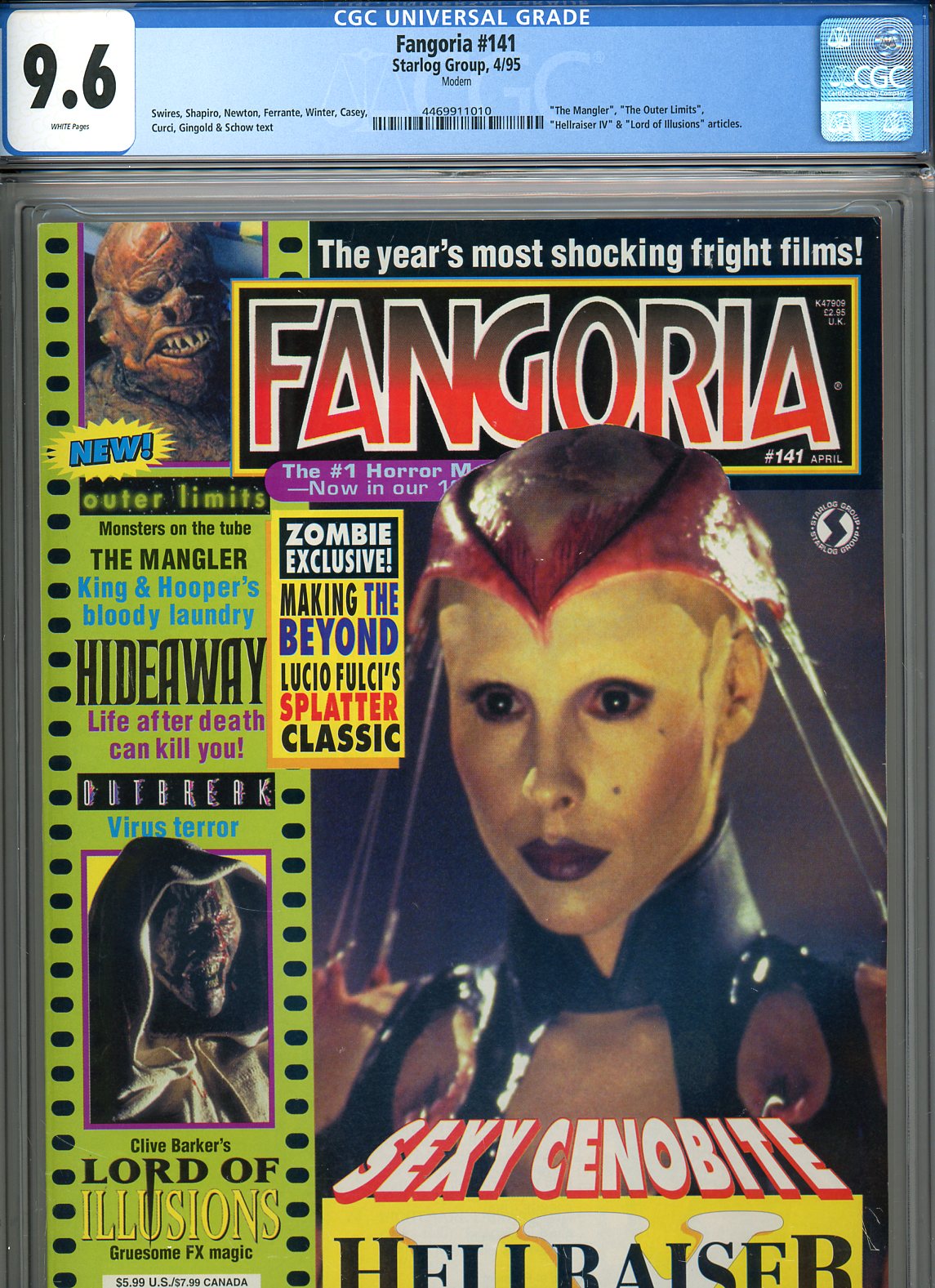 Fangoria #141 CGC 9.6 w