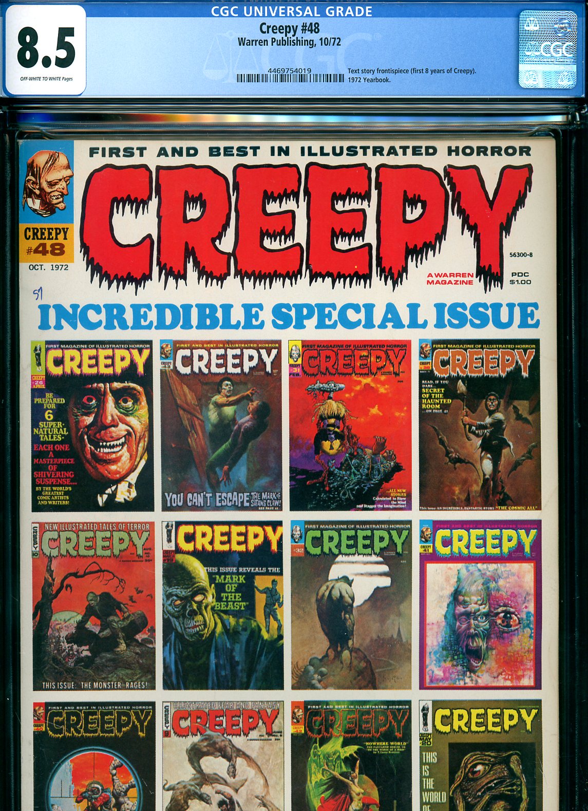 Creepy #48 CGC 8.5 ow/w