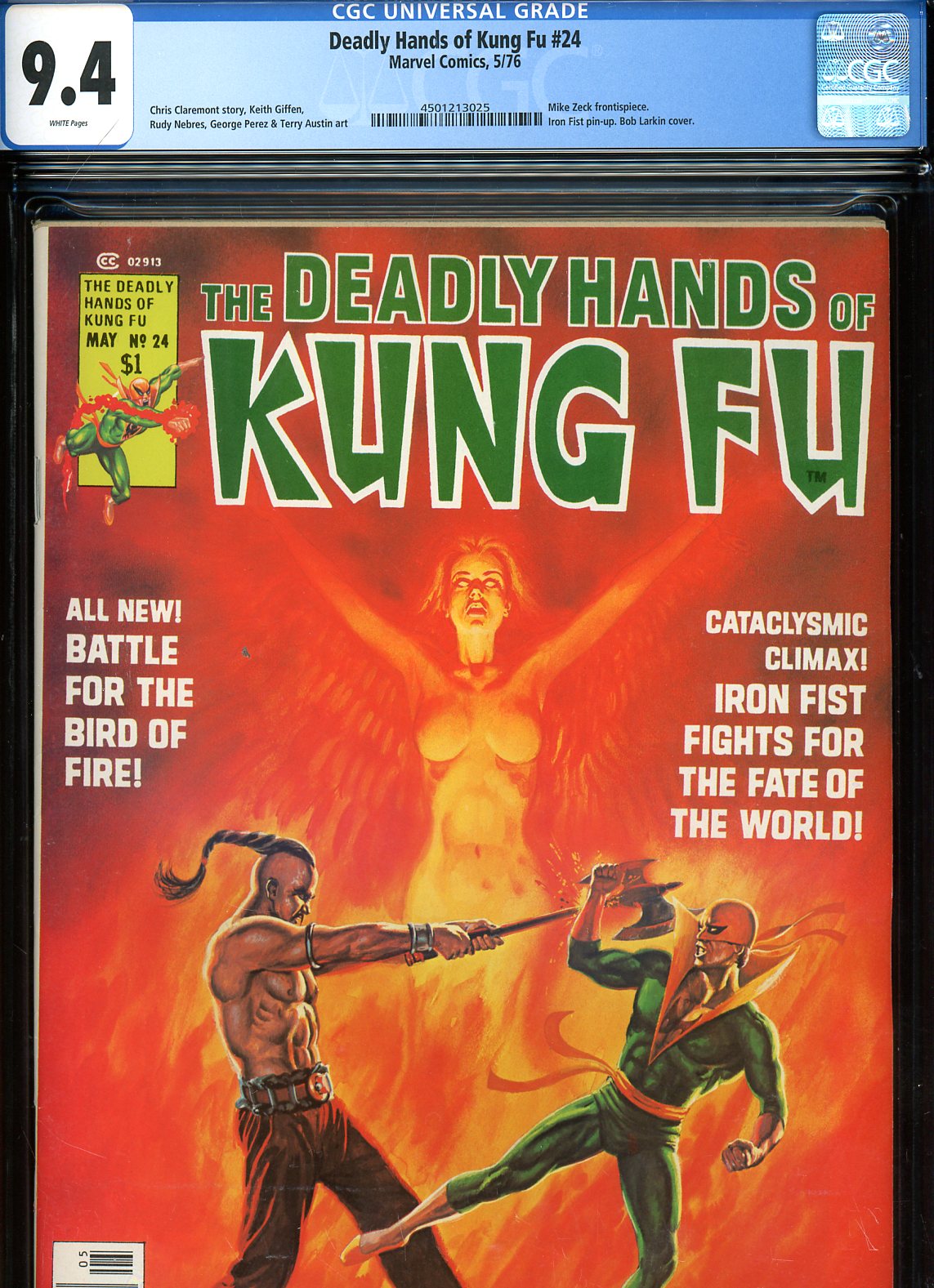 Deadly Hands of Kung Fu #24 CGC 9.4 w