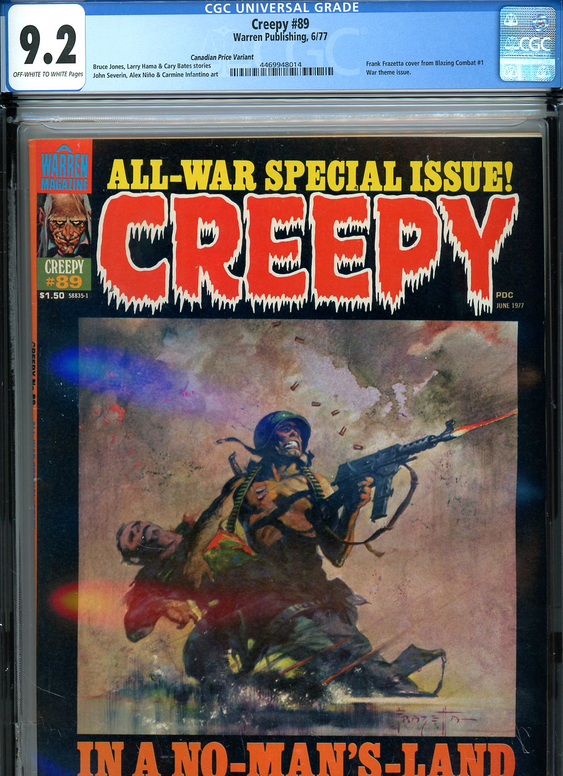 Creepy #89 CGC 9.2 ow/w Canadian Price Variant