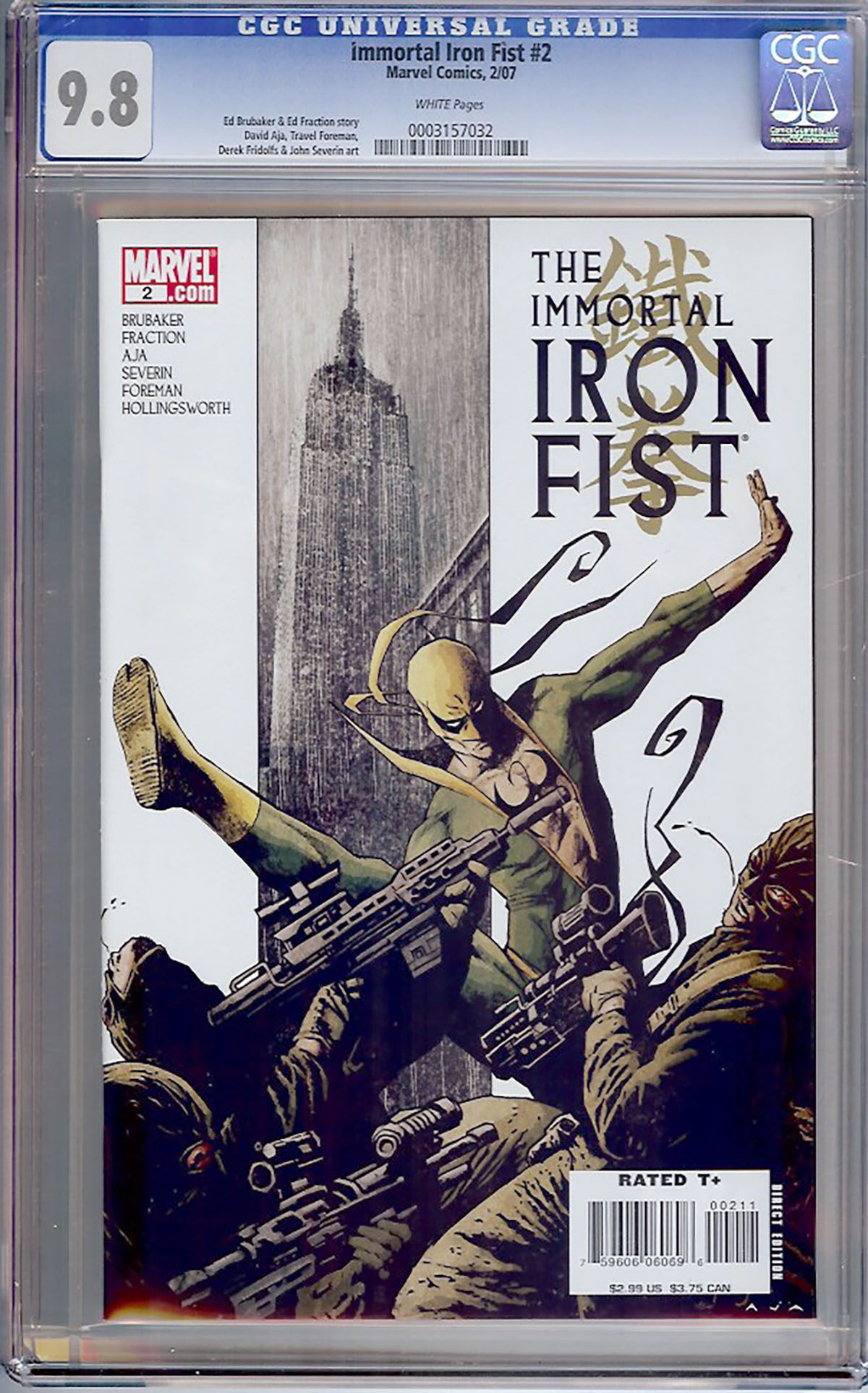 Immortal Iron Fist #2 CGC 9.8 w