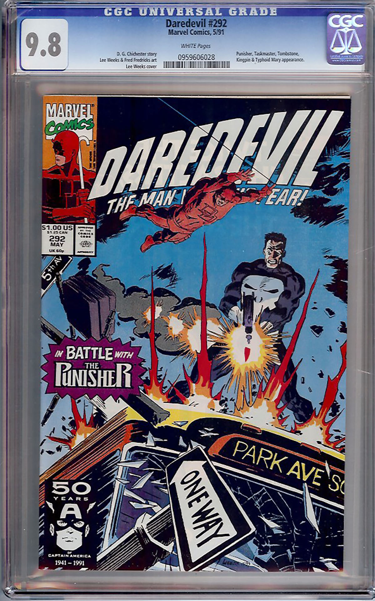 Daredevil #292 CGC 9.8 w