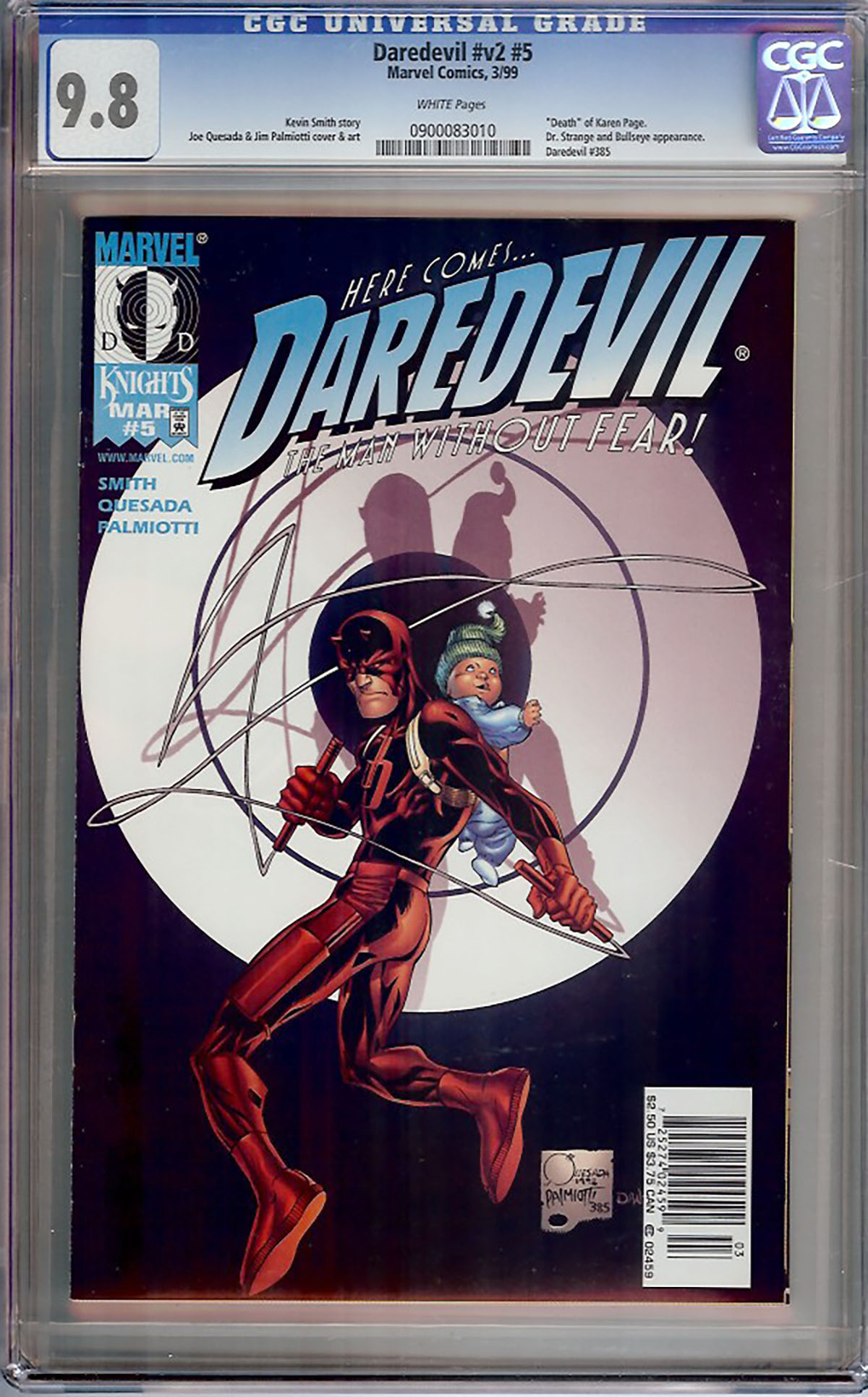 Daredevil Vol 2 #5 CGC 9.8 w