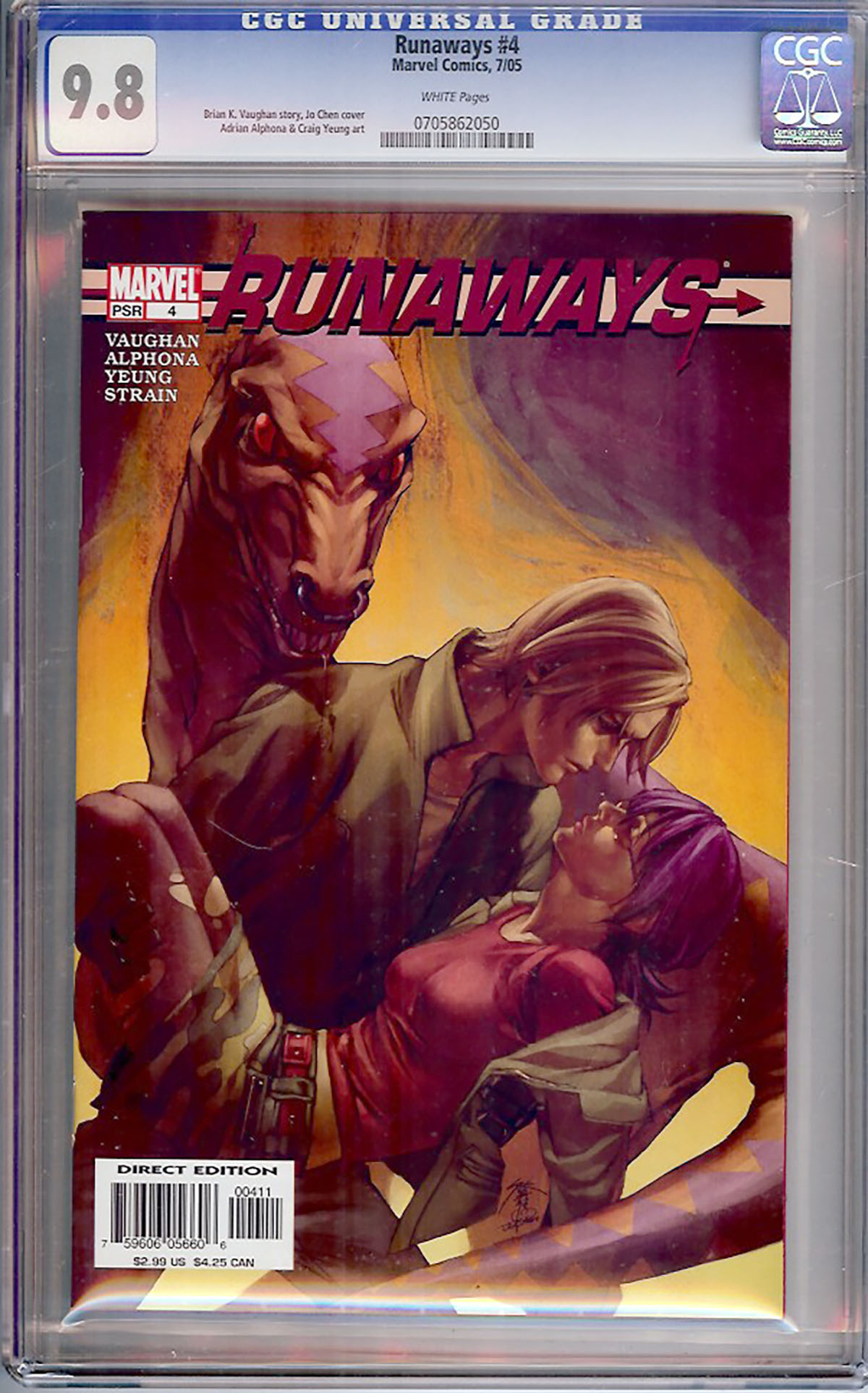 Runaways #4 CGC 9.8 w