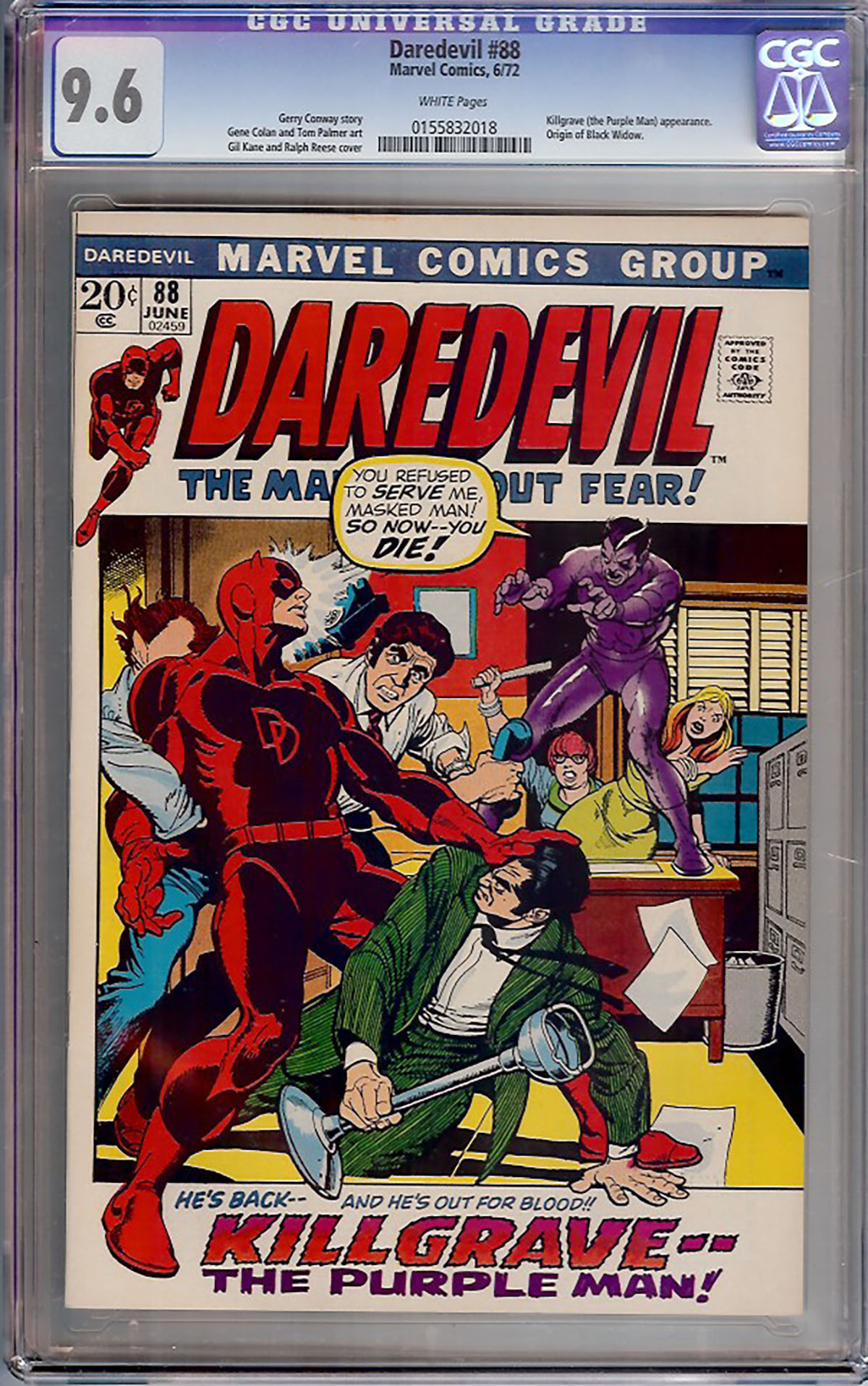 Daredevil #88 CGC 9.6 w