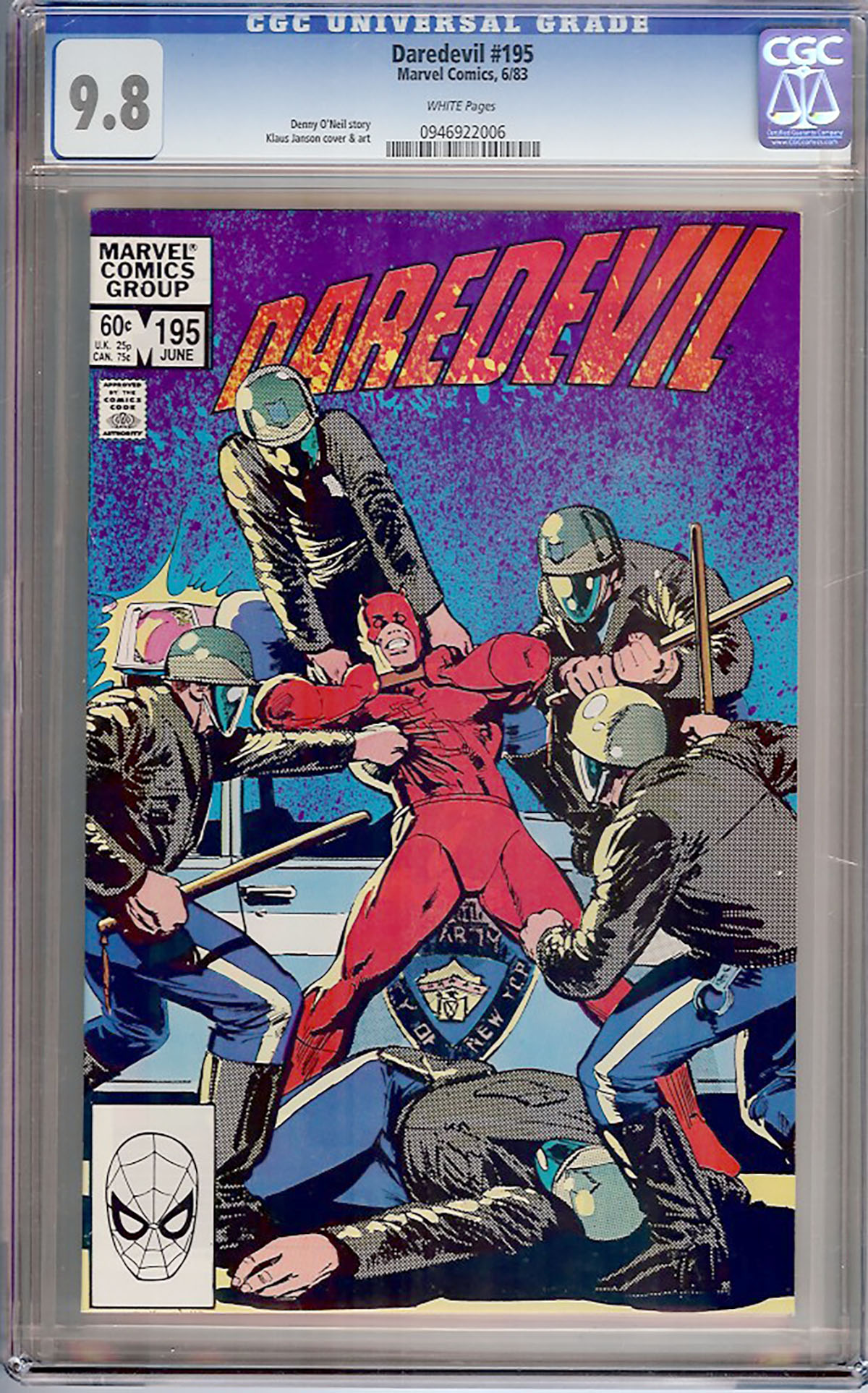 Daredevil #195 CGC 9.8 w