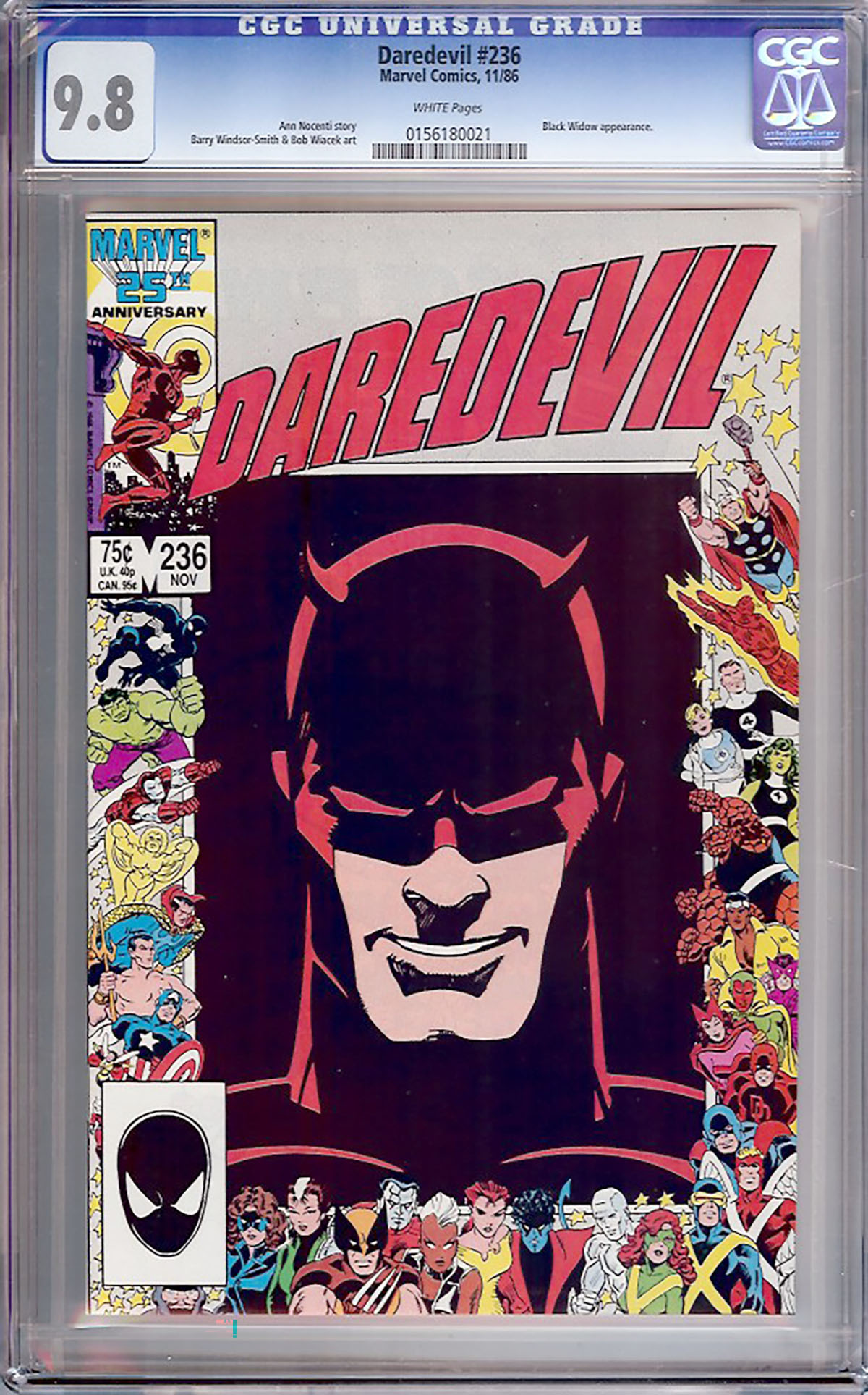 Daredevil #236 CGC 9.8 w