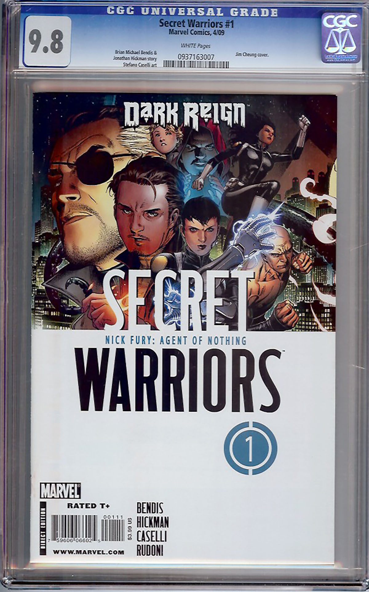 Secret Warriors #1 CGC 9.8 w