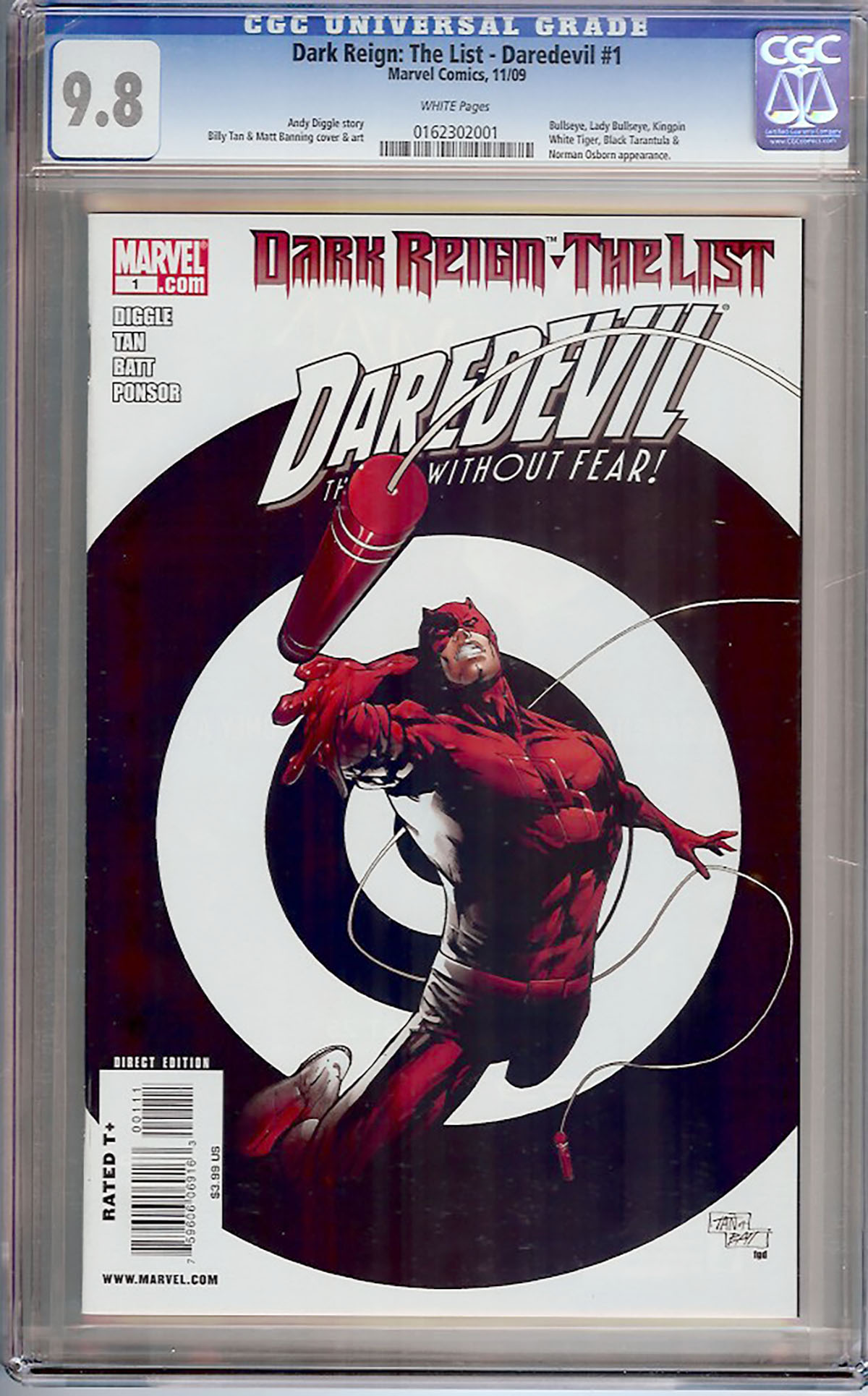 Dark Reign: The List - Daredevil #1 CGC 9.8 w