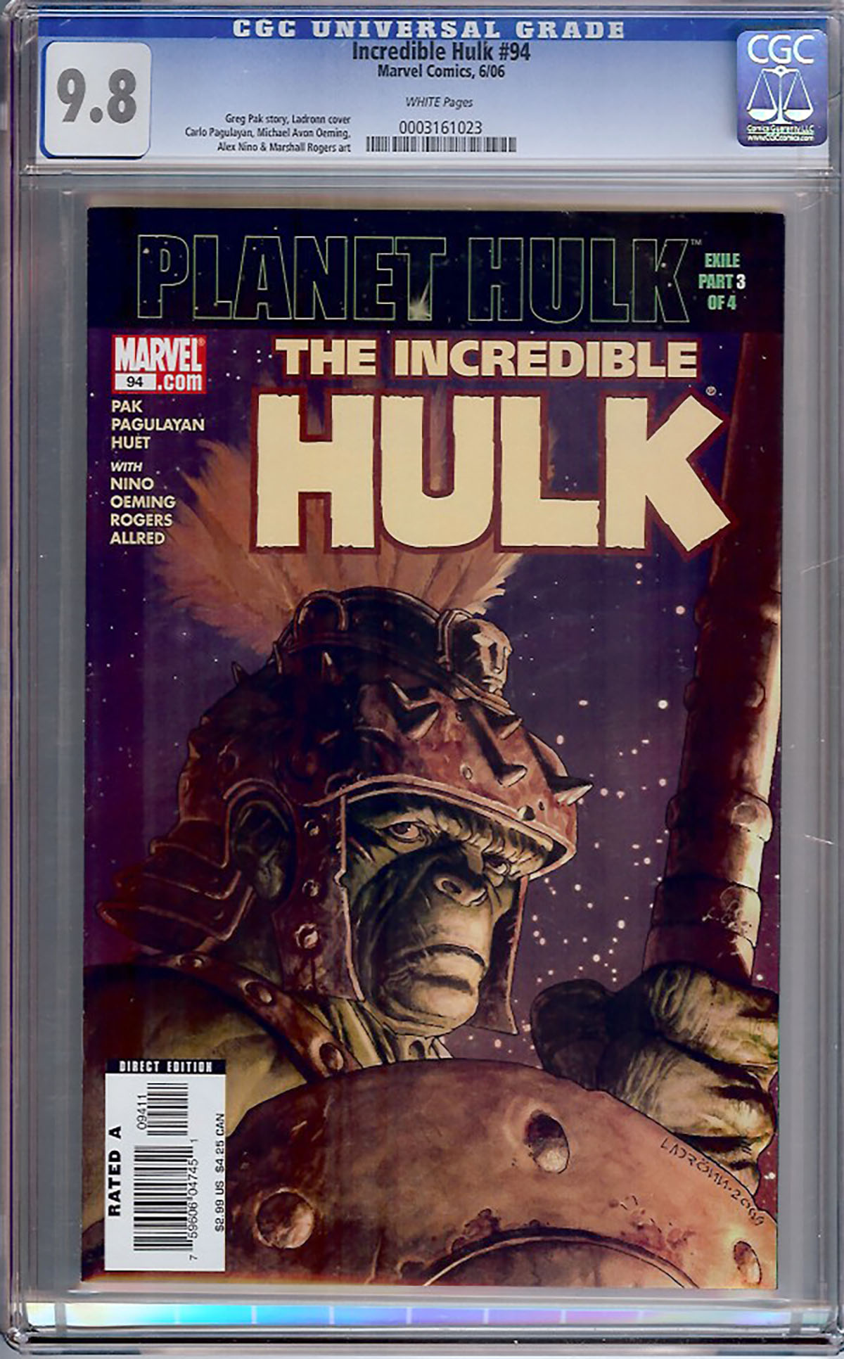 Incredible Hulk #94 CGC 9.8 w