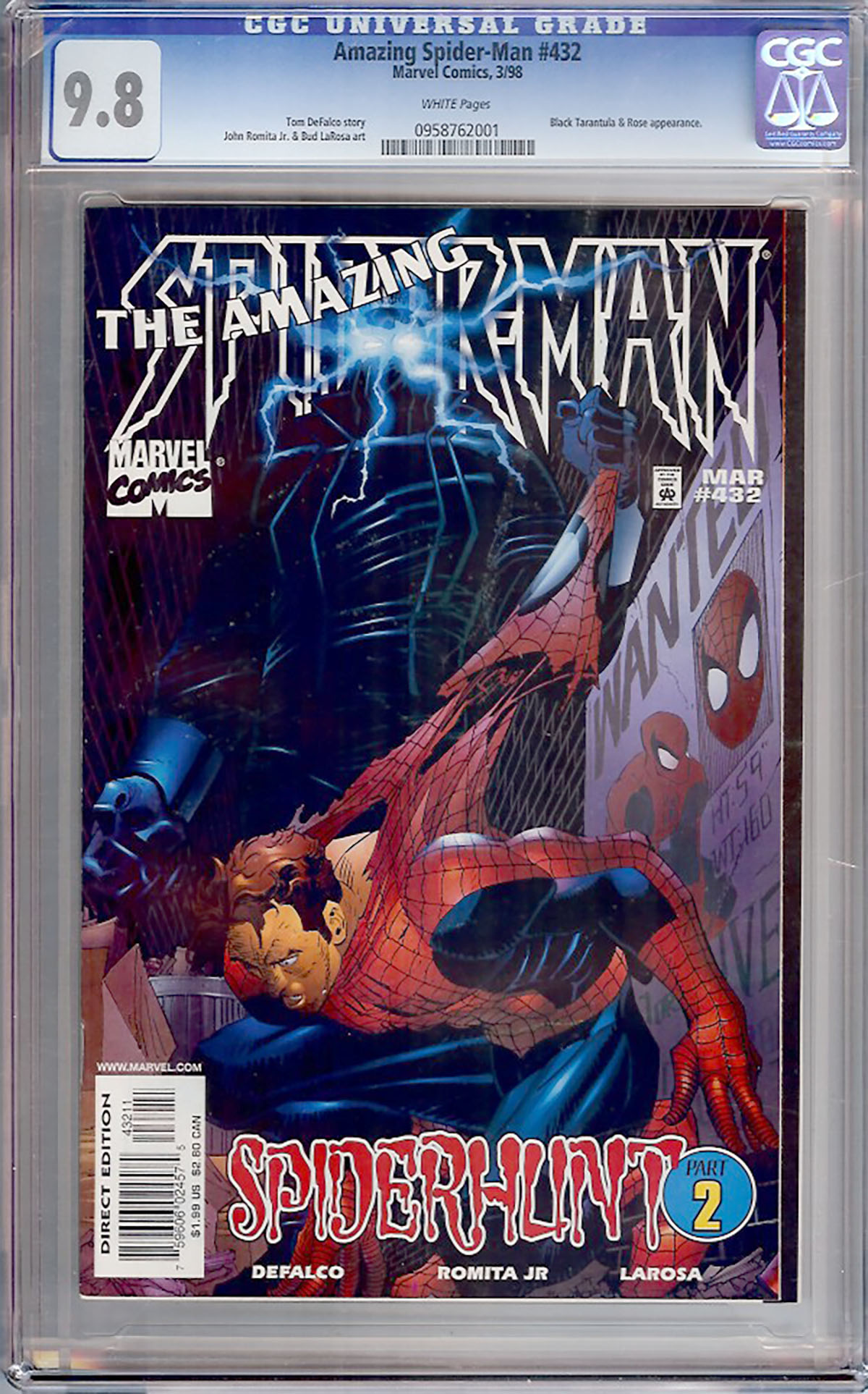 Amazing Spider-Man #432 CGC 9.8 w